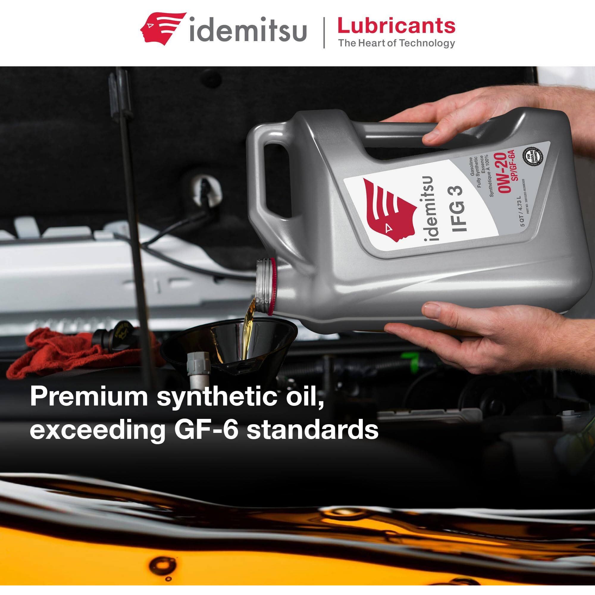 Idemitsu Ifg 3 0W-20 Motor Oil Full Synthetic- 5 Quart, Case Of 4 | Sp/Gf-6A Certified Engine Oil For Tgdi & Pfi Engines | Engineered For Maximum Efficiency And Protection