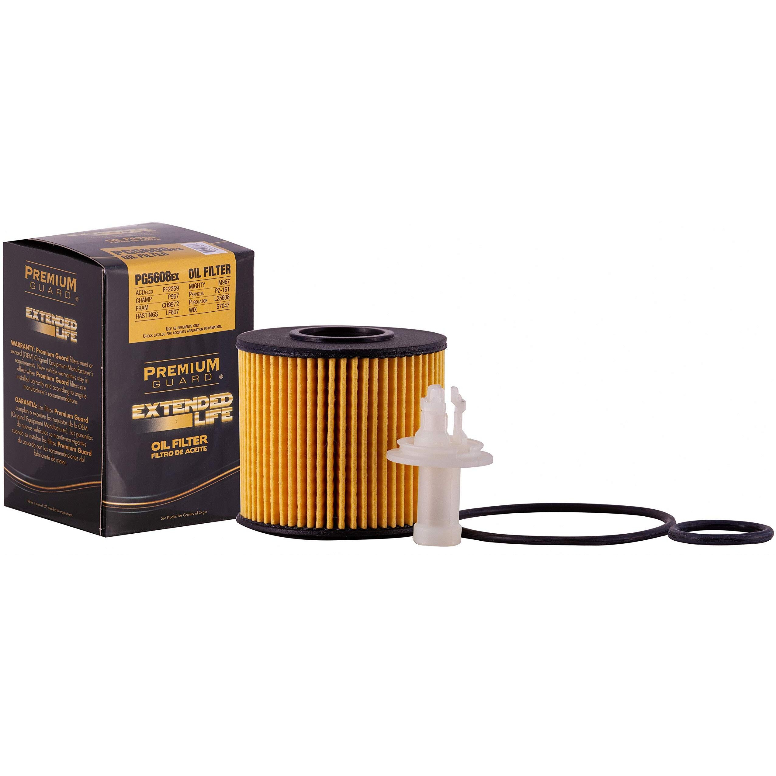 Pg5608Ex Extended Life Oil Filter Up To 10,000 Miles | Fits 2006-18 Toyota Rav4, 2007-20 Camry, Sienna, 2008-20 Highlander, 2005-20 Avalon, 2018 Lexus Rx350, 2011-16 Scion Tc (Pack Of 6)