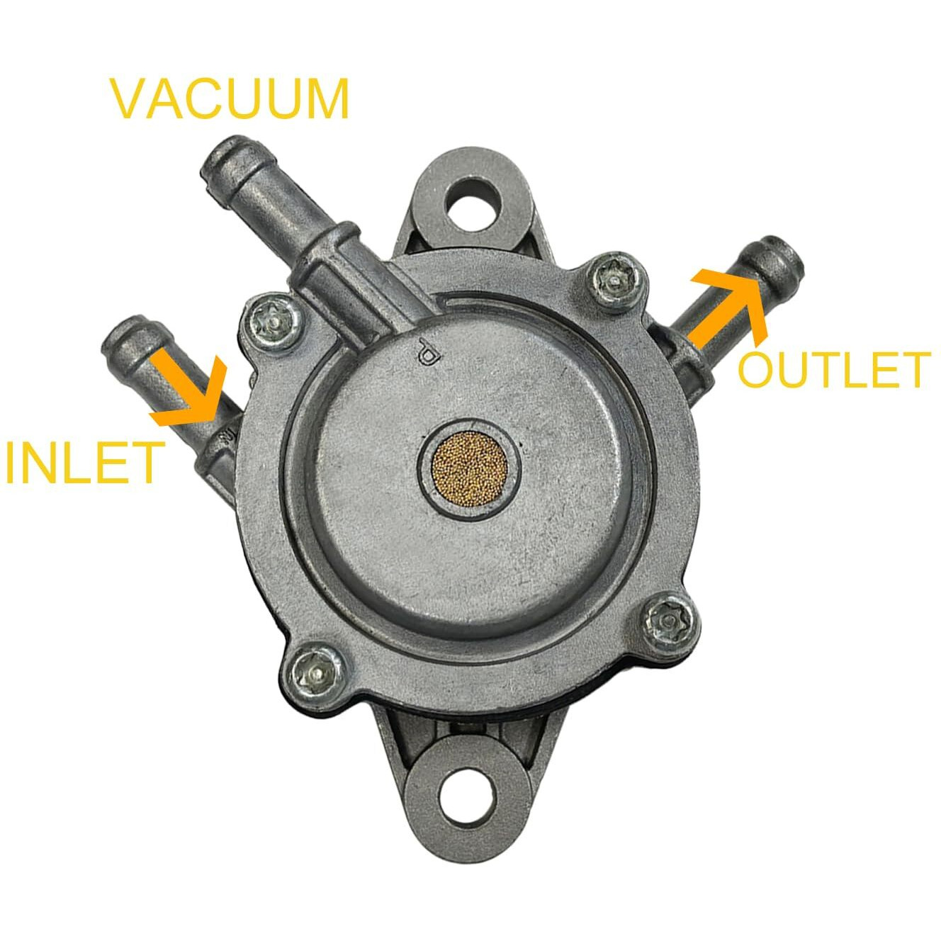 Vanlison Aluminum Alloy Fuel Pump Replacement Set Compatible With Part 808656 691034 808281 692313 557033 Briggs Stratton Kohler Lawn Mower Tractor Prevent Oil Leakage Chrome