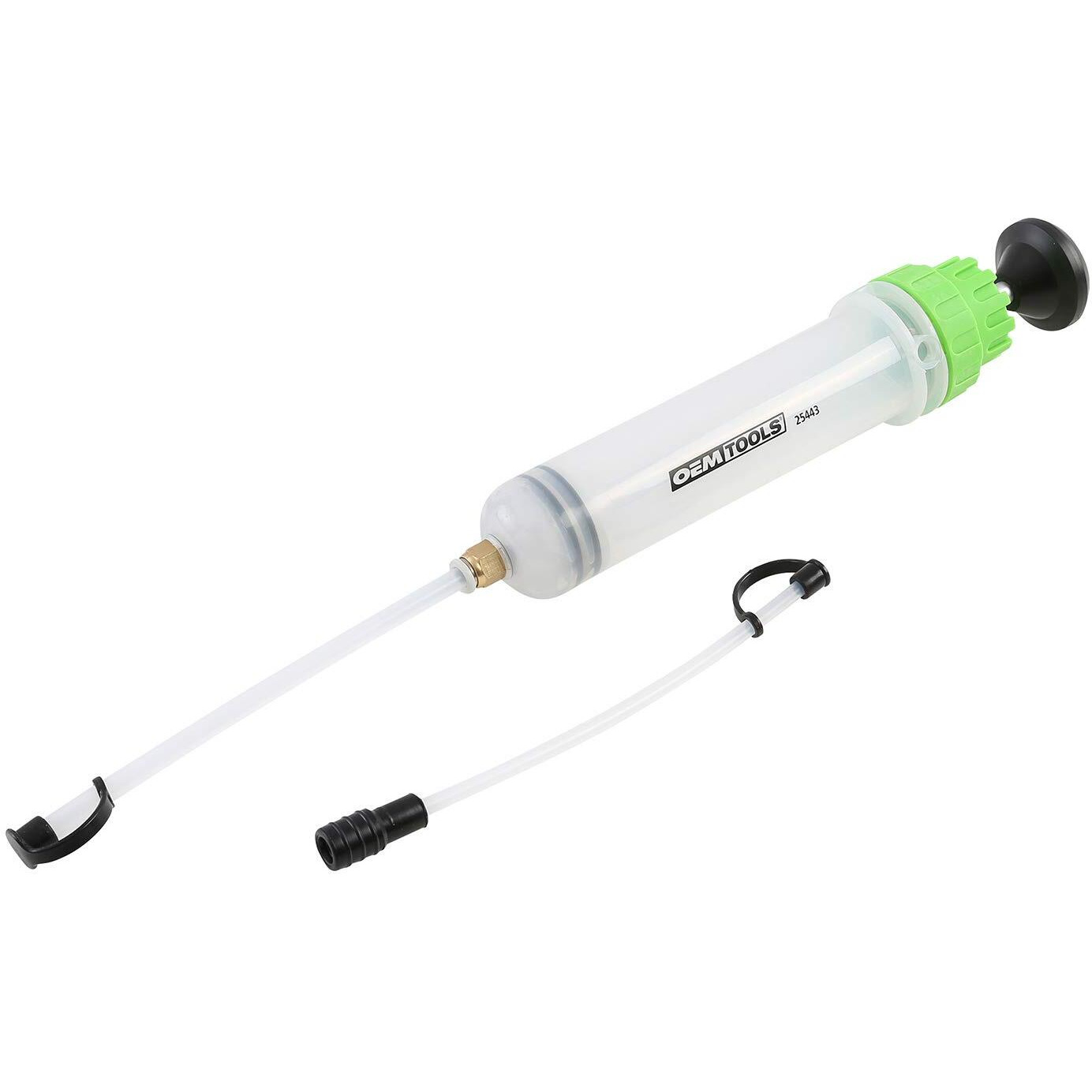Oemtools 25443 200Cc Fluid Extractor And Filling Pump, Oil Extractor Pump For Brake, Power Steering, And Coolant, Dual Scale Cylinder With Extension Tubes And Serviceable Design