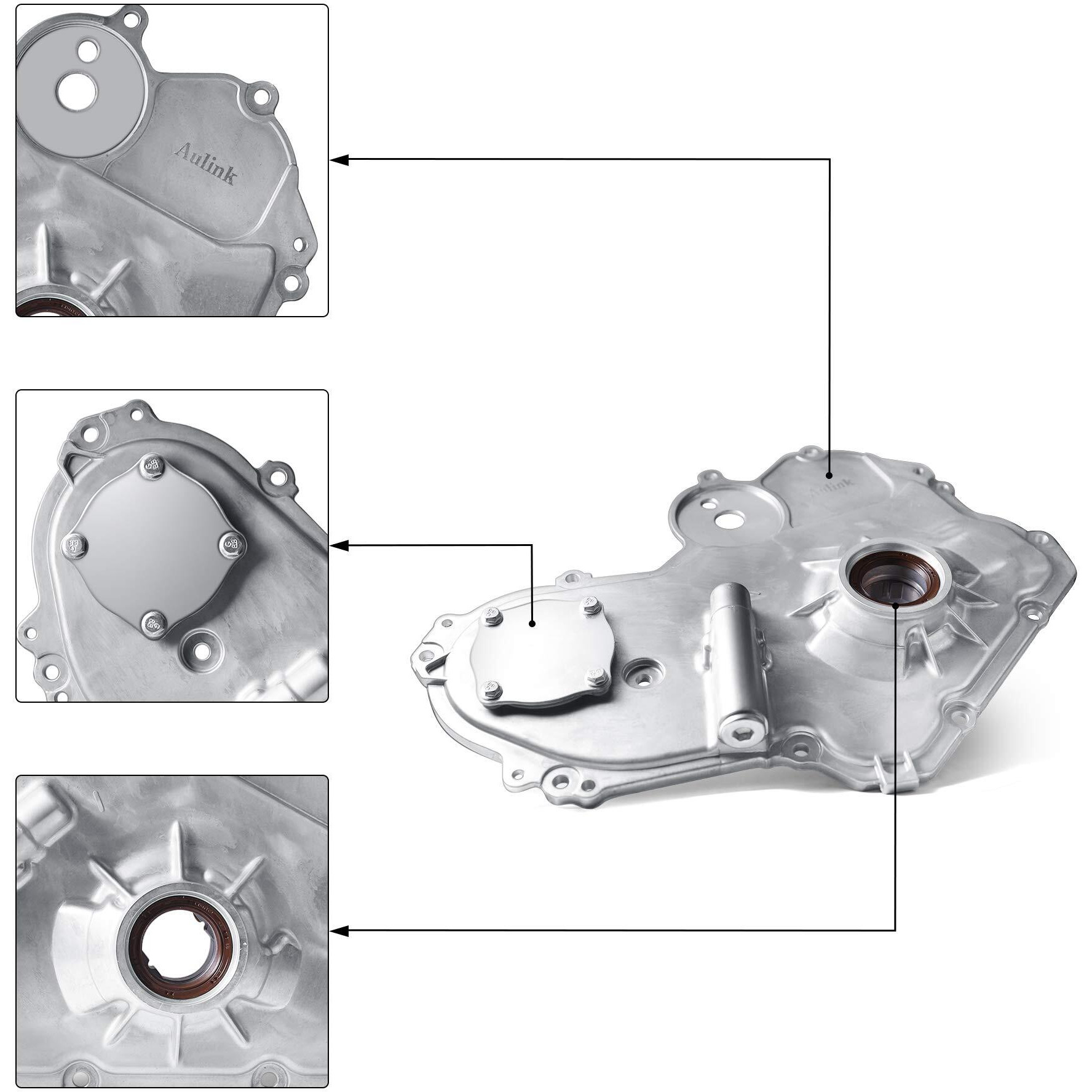 Aulink M349 Engine Oil Pump Op314 Fits For Chevy Equinox Malibu Impala Captiva Sport Hhr Gmc Terrain Buick Lacrosse Verano Regal Saab Saturn Pontiac 2.0L/2.2L/2.4L L4