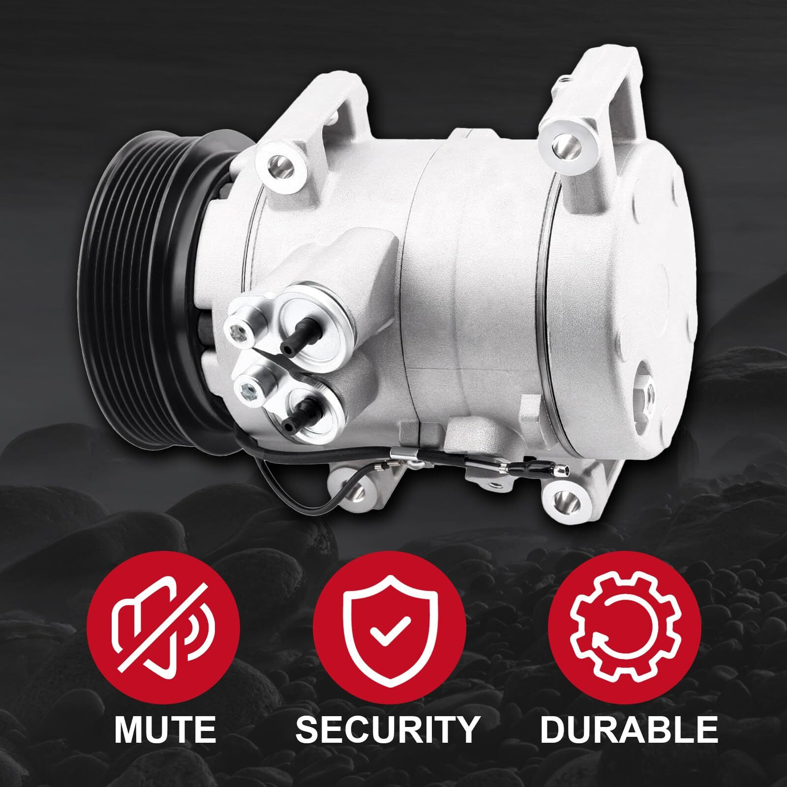Hsbang Ac Compressor Assembly Compatible With Tacoma 2005 2006 2007 2008 2009 2010 2011 2012 2013 2014 2015 Replaces 88320-04060 Pre-Filled With Compressor Oil