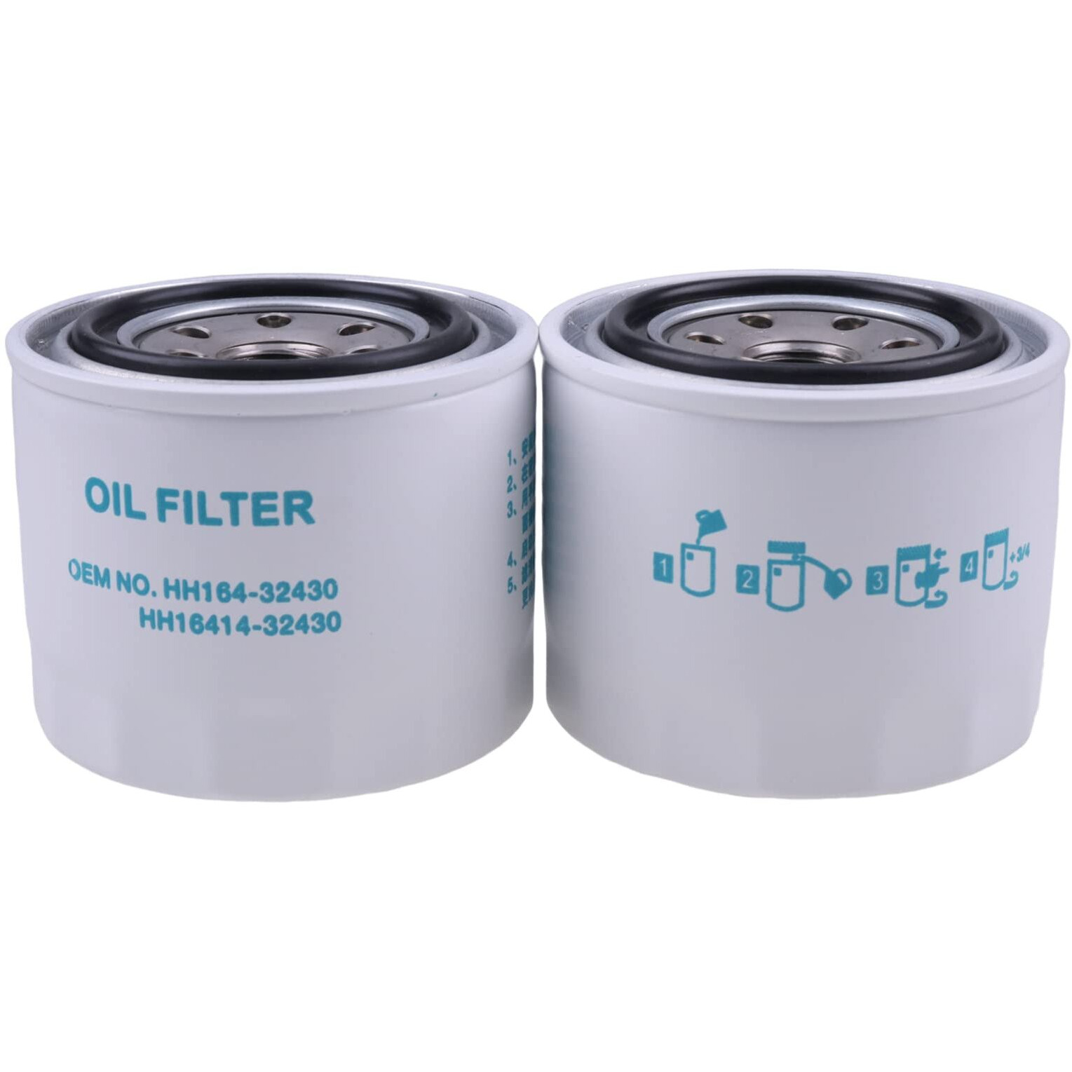 Lssoch 2Pcs Oil Filter Hh164-32430 17321-32430 122-0185 Compatible With Kubota L M Kh Kx Rtv Models L2800 L2850 L2900 L2950 L3000 L3010 L3130 L4240 M4900 M5700 M5140 Mx4700 Kx121-2 Kx151 Rtv1100