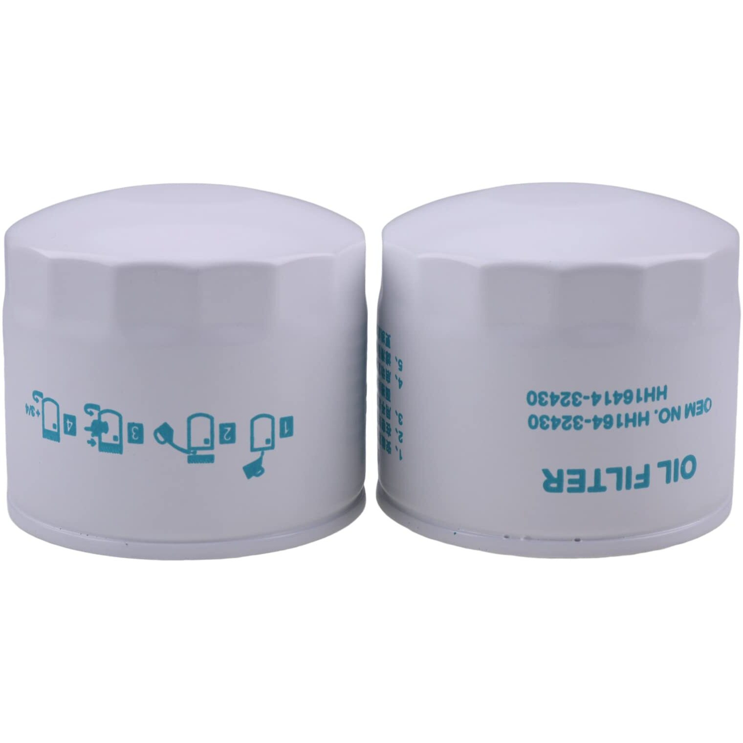 Lssoch 2Pcs Oil Filter Hh164-32430 17321-32430 122-0185 Compatible With Kubota L M Kh Kx Rtv Models L2800 L2850 L2900 L2950 L3000 L3010 L3130 L4240 M4900 M5700 M5140 Mx4700 Kx121-2 Kx151 Rtv1100