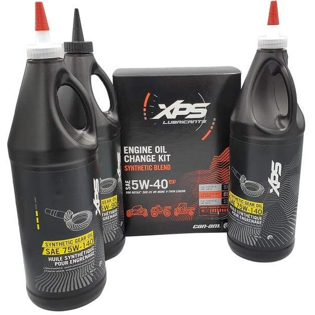 2016-2025 Can Am Defender Oem Xps Full Synthetic Oil Change Kit With Gear Oil C02