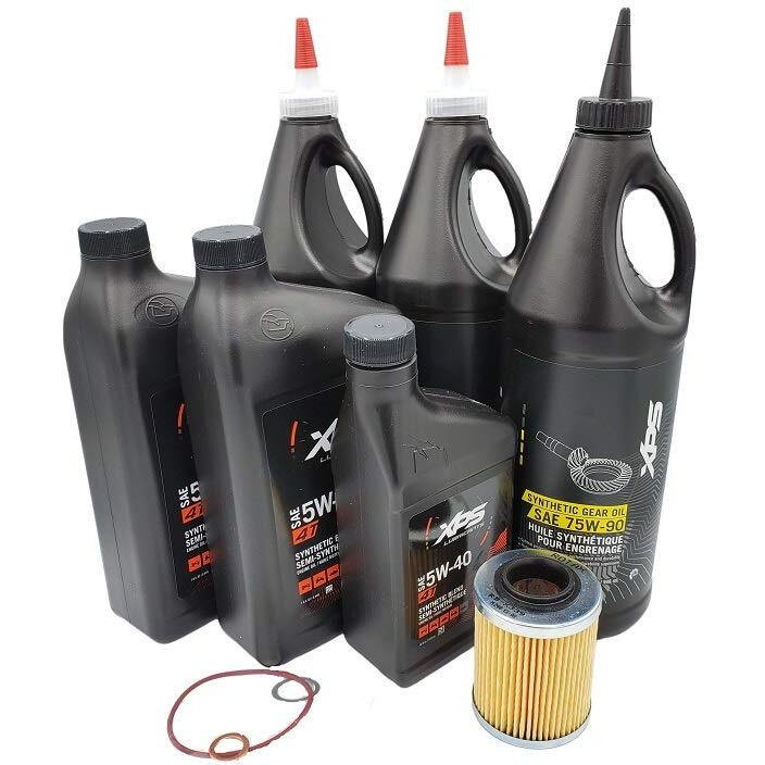 2016-2025 Can Am Defender Oem Xps Full Synthetic Oil Change Kit With Gear Oil C02