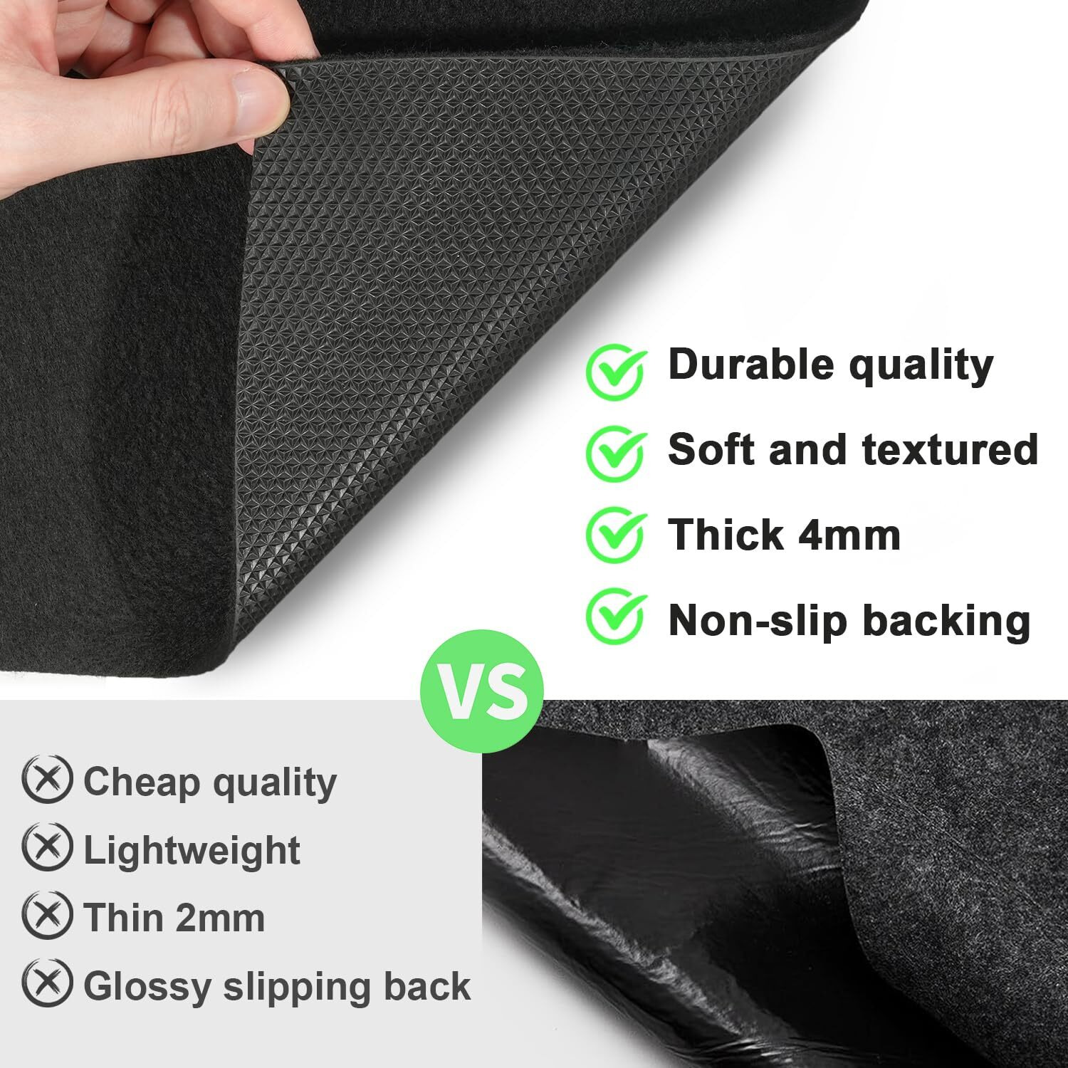 Golener Oil Spill Mat - Garage Floor Mat, Absorbent Oil Pad, Premium Maintenance Mat, Waterproof, Contain Liquid, Protect Garage Surface From Spill & Stain, Reusable, Washable, Durable, Black, 29   X36