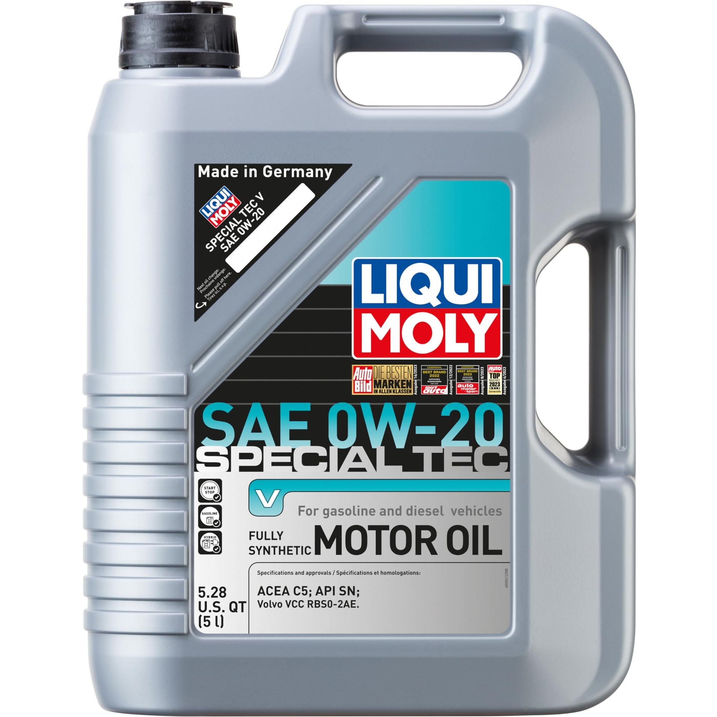 Liqui Moly Special Tec V Sae 0W-20 | Fully Synthetic Motor Oil | 5 Liter | Sku 20200 | Pack Of 4