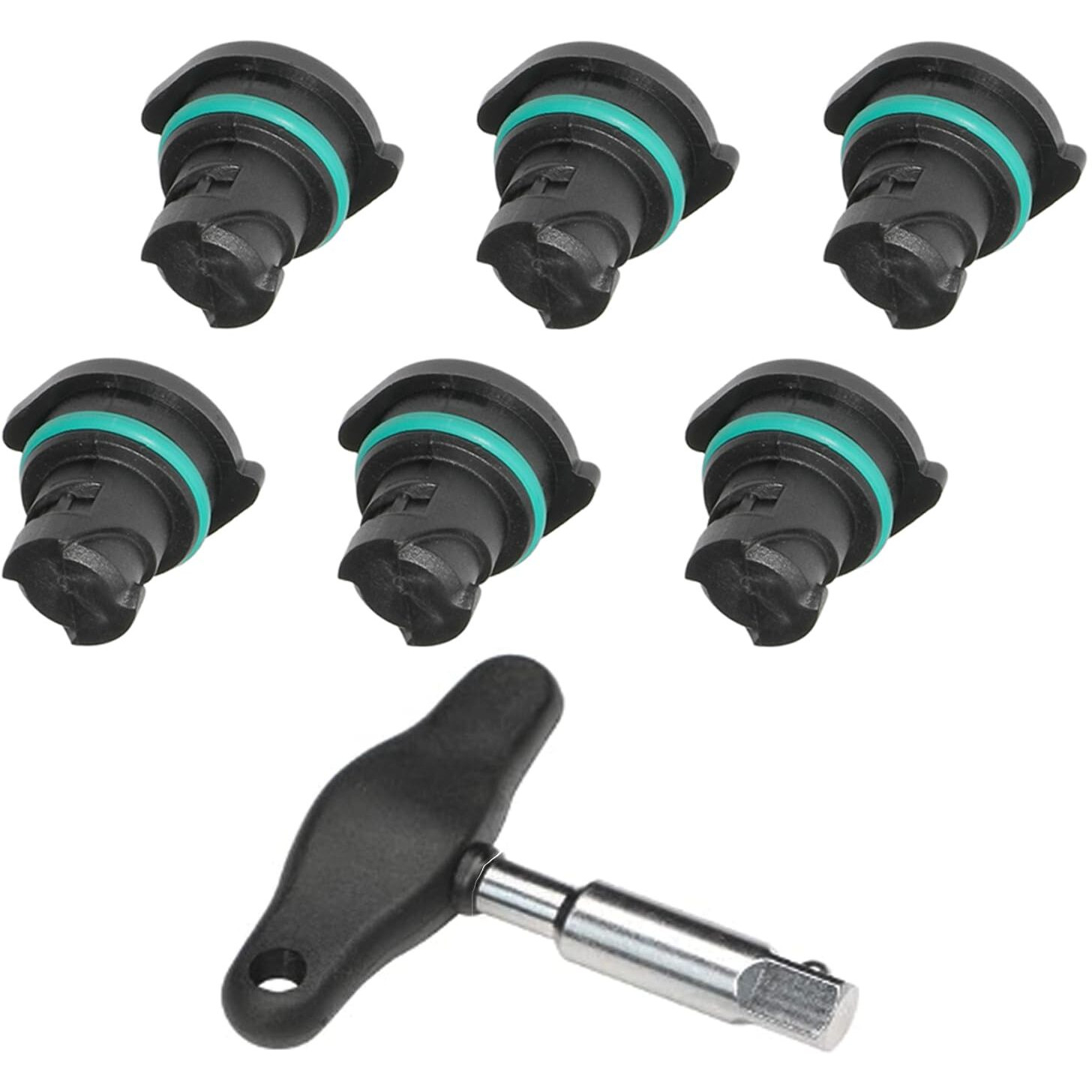 Dptool Oil Drain Plug 7 Pack Kit Compatible With Gm Chevrolet Cadillac 2019-2021 Oil Pan Drain Plug With Oil Drain Plug Removal Tool Replace 12713651 55498782