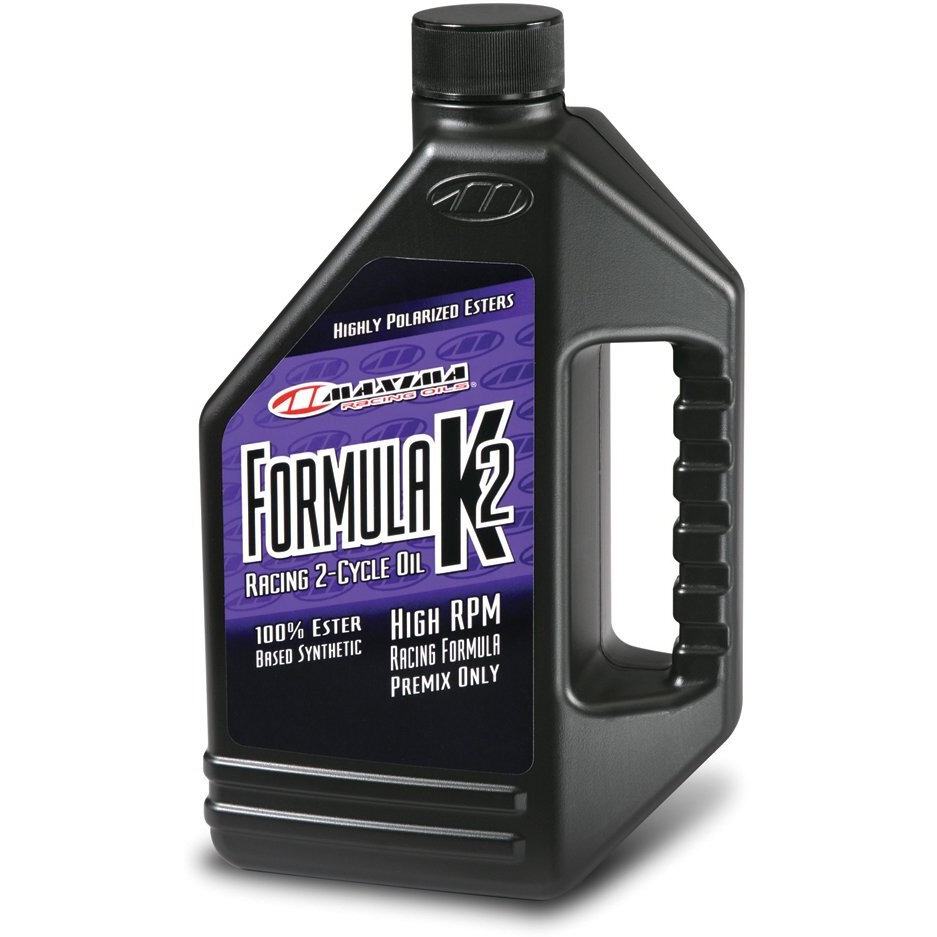 Maxima Racing Oils 22964-3Pk Formula K2 Synthetic Racing 2-Stroke Premix Oil 64 Oz Bottle, 3-Pack