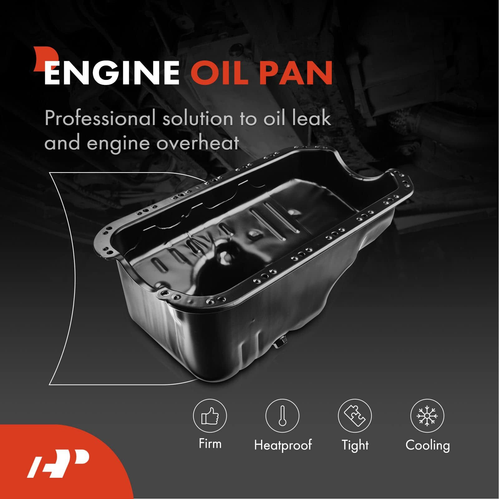 A-Premium Engine Oil Pan Sump With Drain Plug Compatible With Honda Civic 2001 2002 2003 2004 2005 1.7L