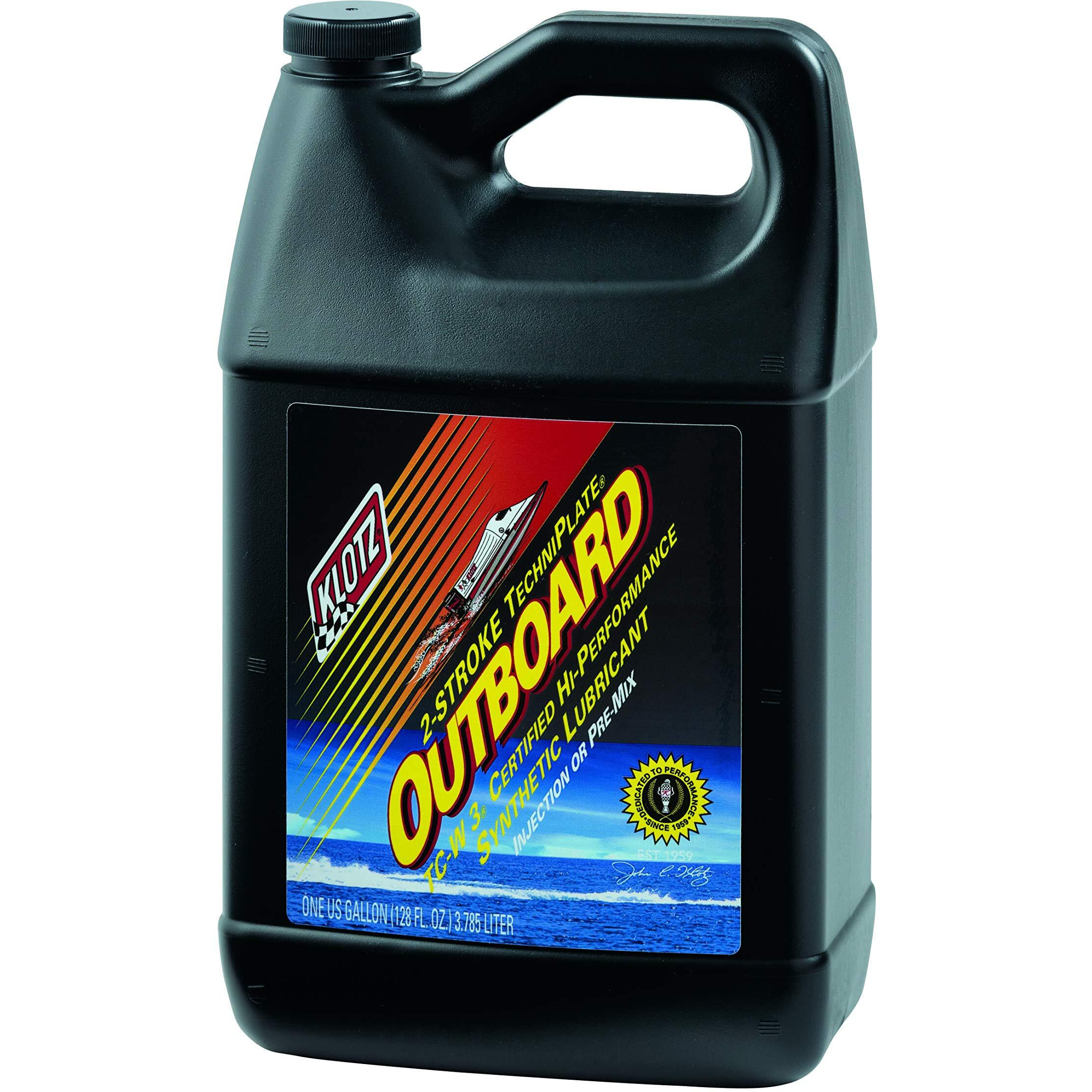 Klotz Outboard Techniplate Synthetic Premix/Injector Oil For 2-Stroke Tc-W3 Marine Engines - 1 Gallon Kl-333