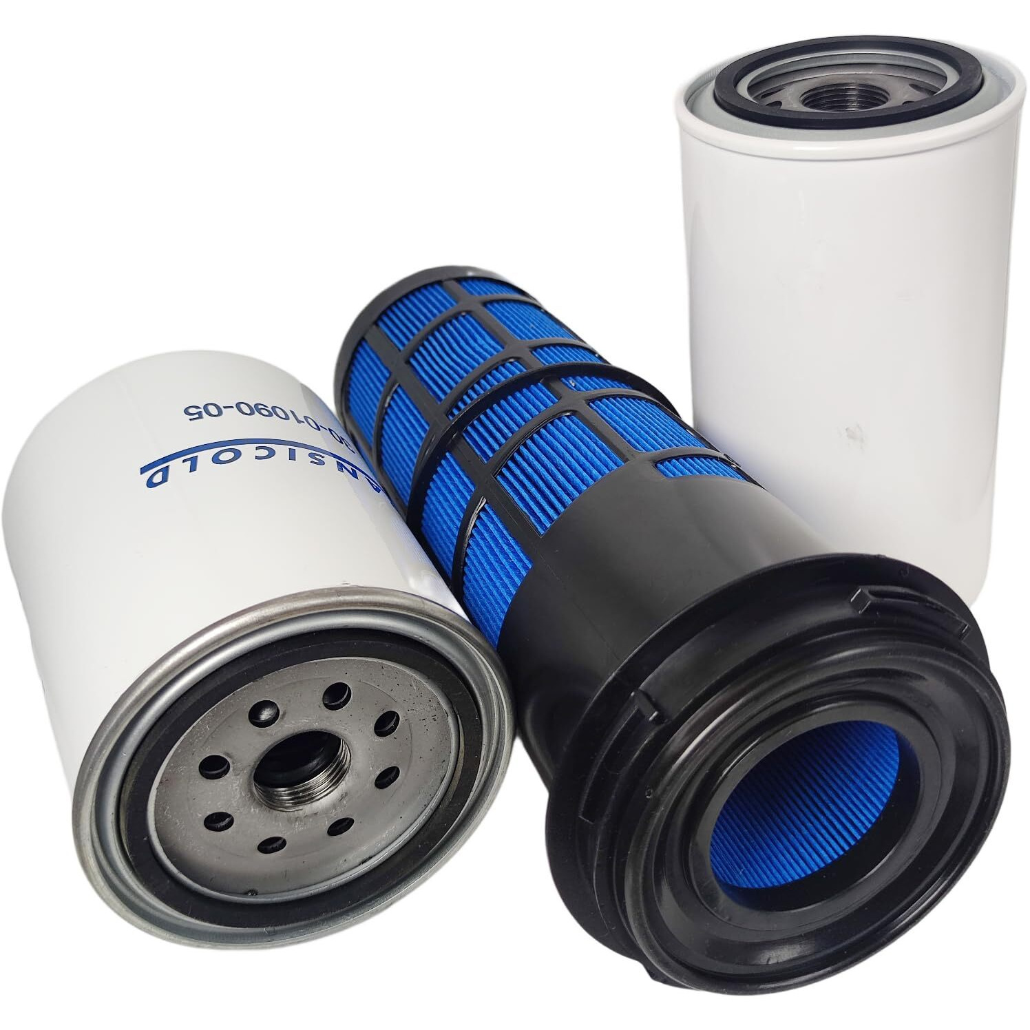 Xyzil Oil Change Air Fuel Oil Filter Kit 30-00471-20 30-01090-05 30-00463-00 Compatible With Carrier Reefer 7300 7500 Air Filter Fuel Filter Oil Filter Set