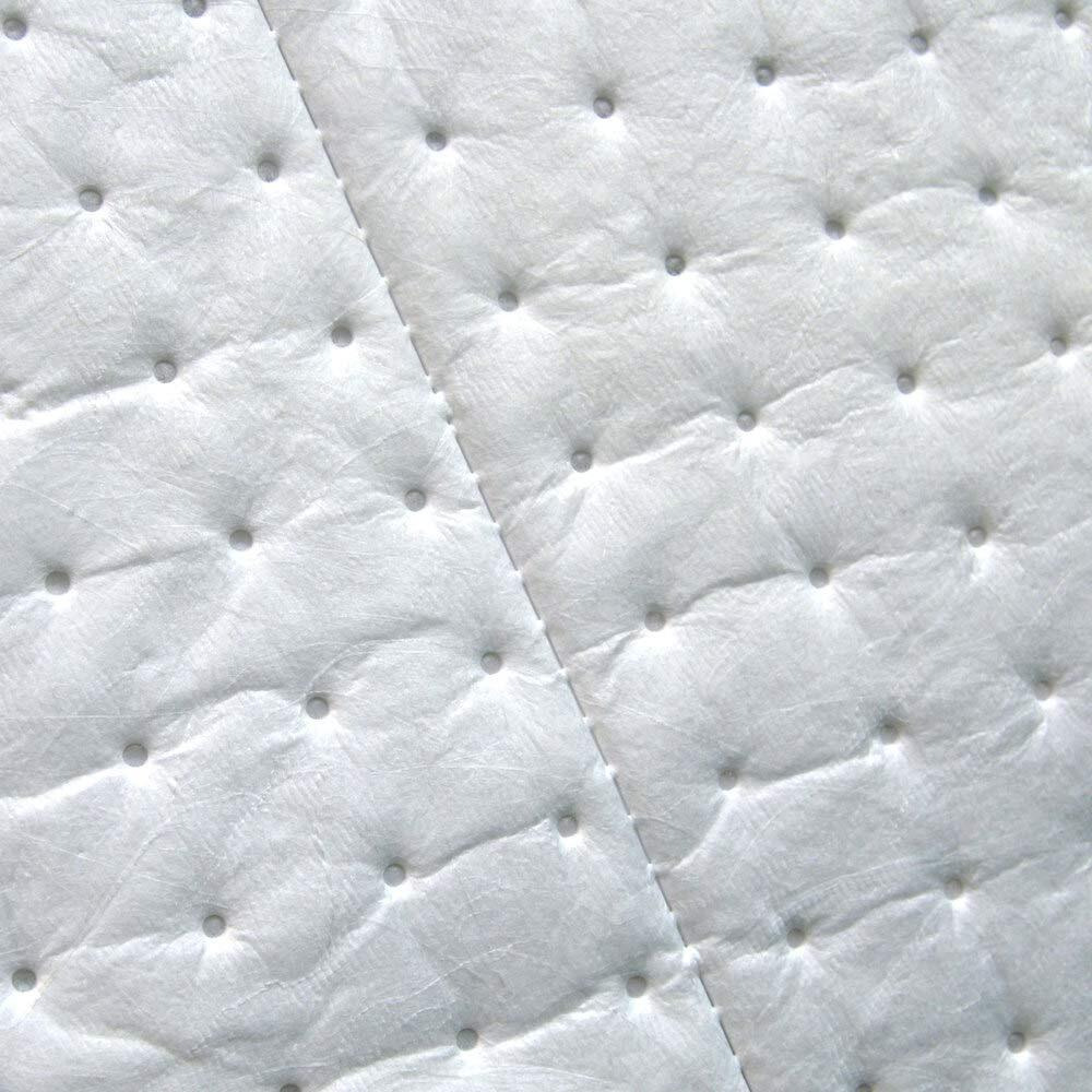 Aain Lt111A Oil Spill Absorbent Mats For Garage, Oil Only White Heavy Weight Absorbent Pad 20"" Length X 15"" Width