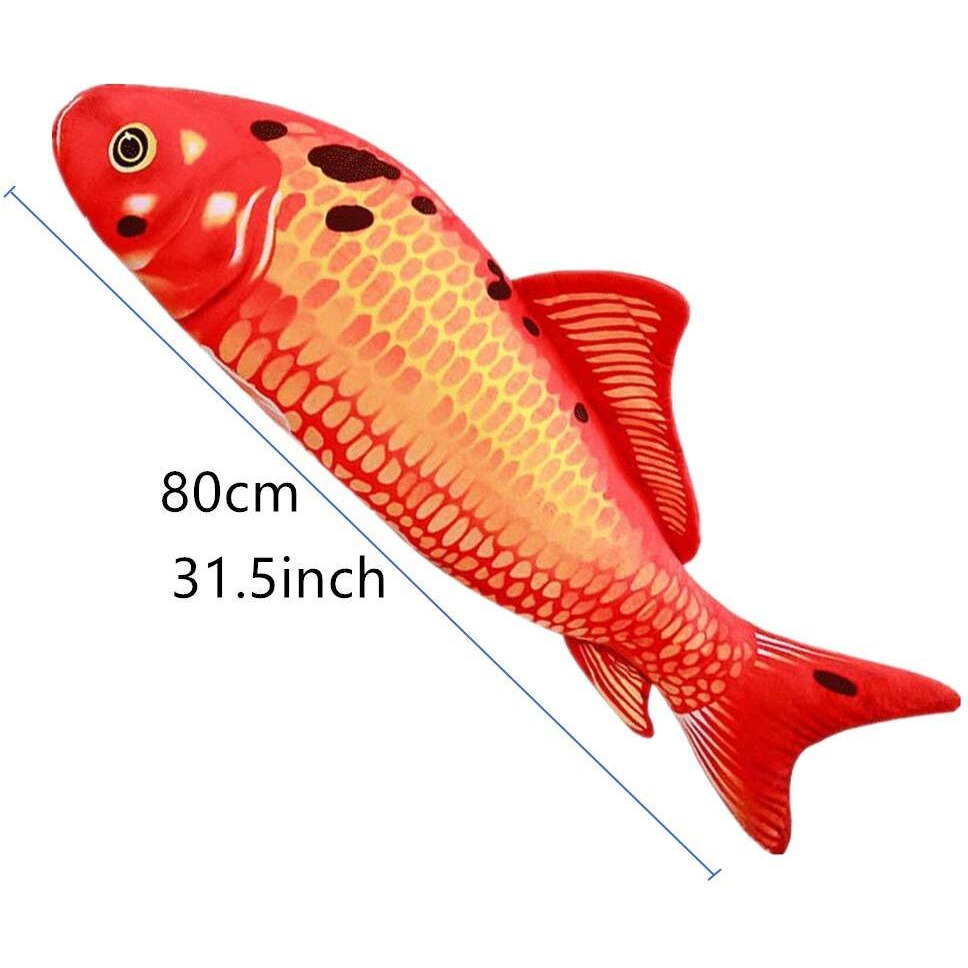 Xiyuan Giant-Simulation Fish Plush Toy/Toy Pillow/Stuffed Animal Toy, Used For Home Decoration Gifts, Toy Pillow (31.5 Inches / 80 Cm)