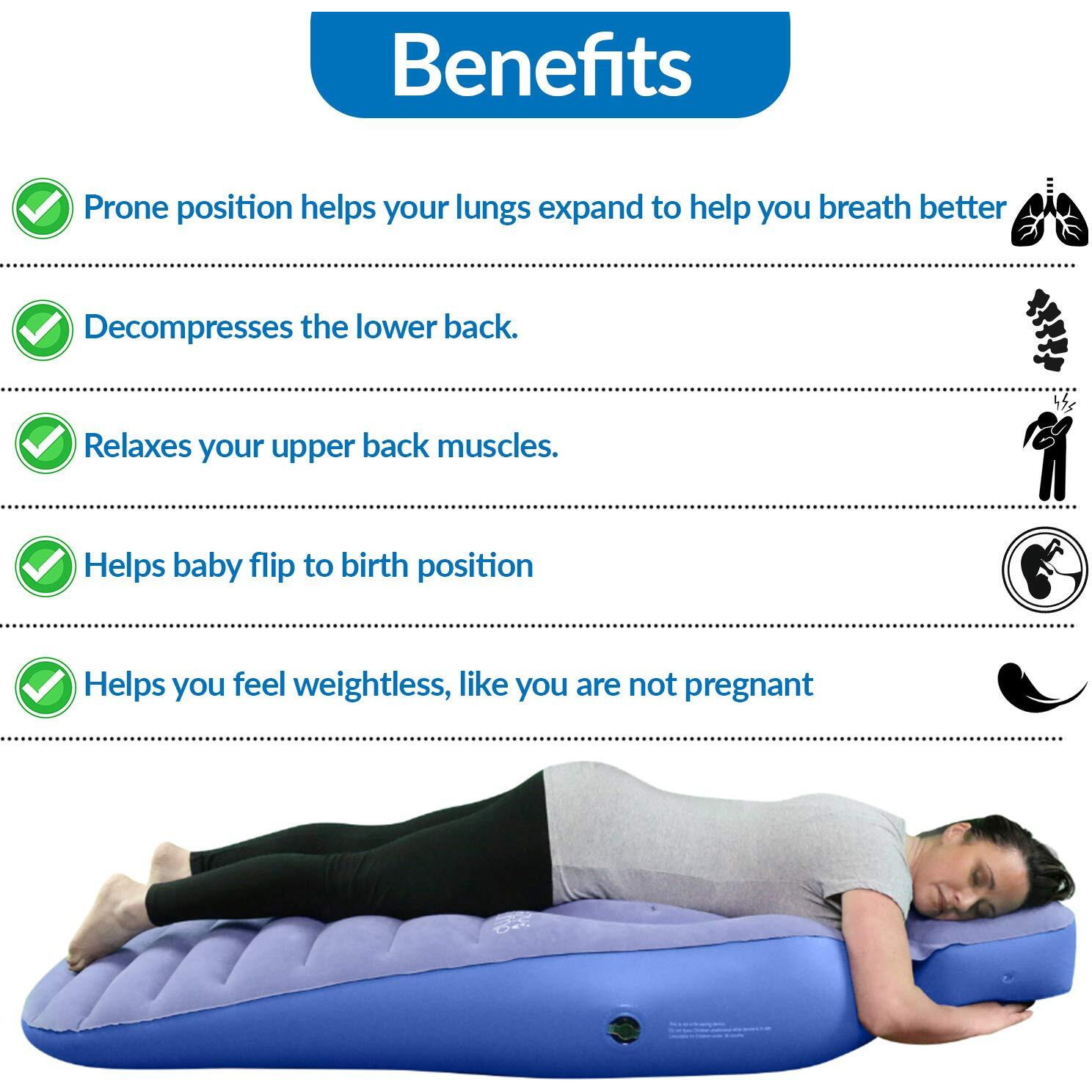 Cozy Bump A Pregnancy Pillow The Best Pregnancy Pillow For Sleeping Prone, Pregnancy Body Pillow, Maternity Pillow, Pregnancy Bed, Pregnancy Gifts, Prone Pillow