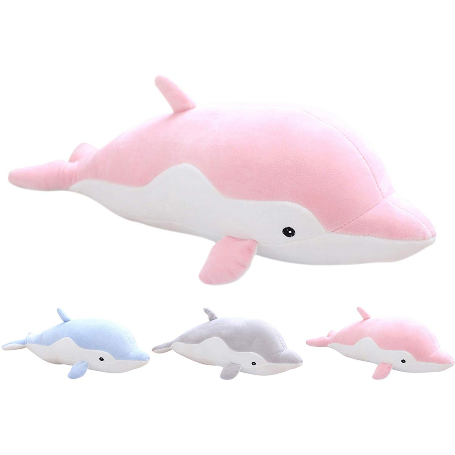 Cosgoo Soft Dolphin Plush Hugging Pillow - Cute Stuffed Animal Plushie For Kids, Perfect For Birthdays, Valentine's, Christmas...