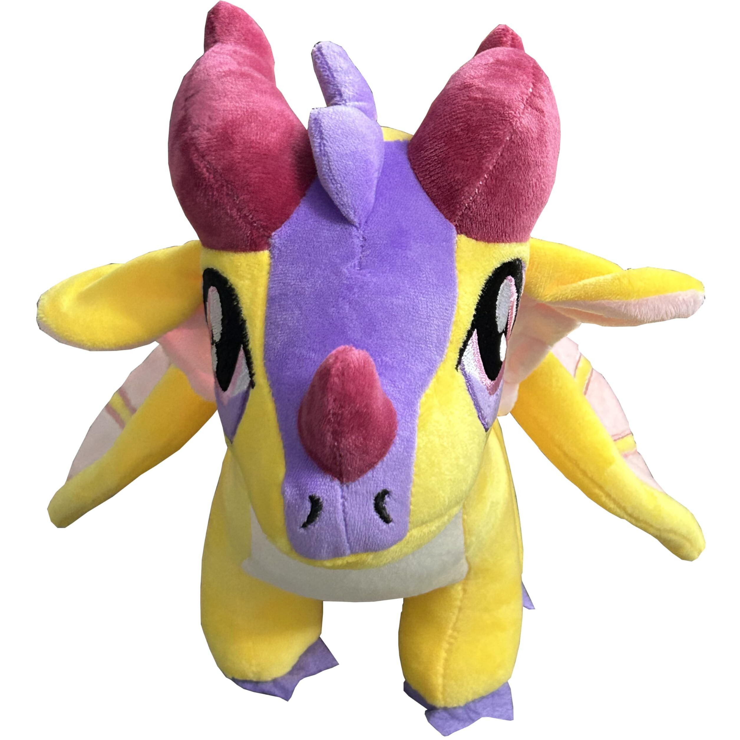 Easelr Wings Of Fire Dragon Plush Toy Rainwing Dragon Stuffed Animals Pterosaur Plush Flying Dragon Pillow Plushies Gifts For Fans Kids Boys Girls (Kinkajou)