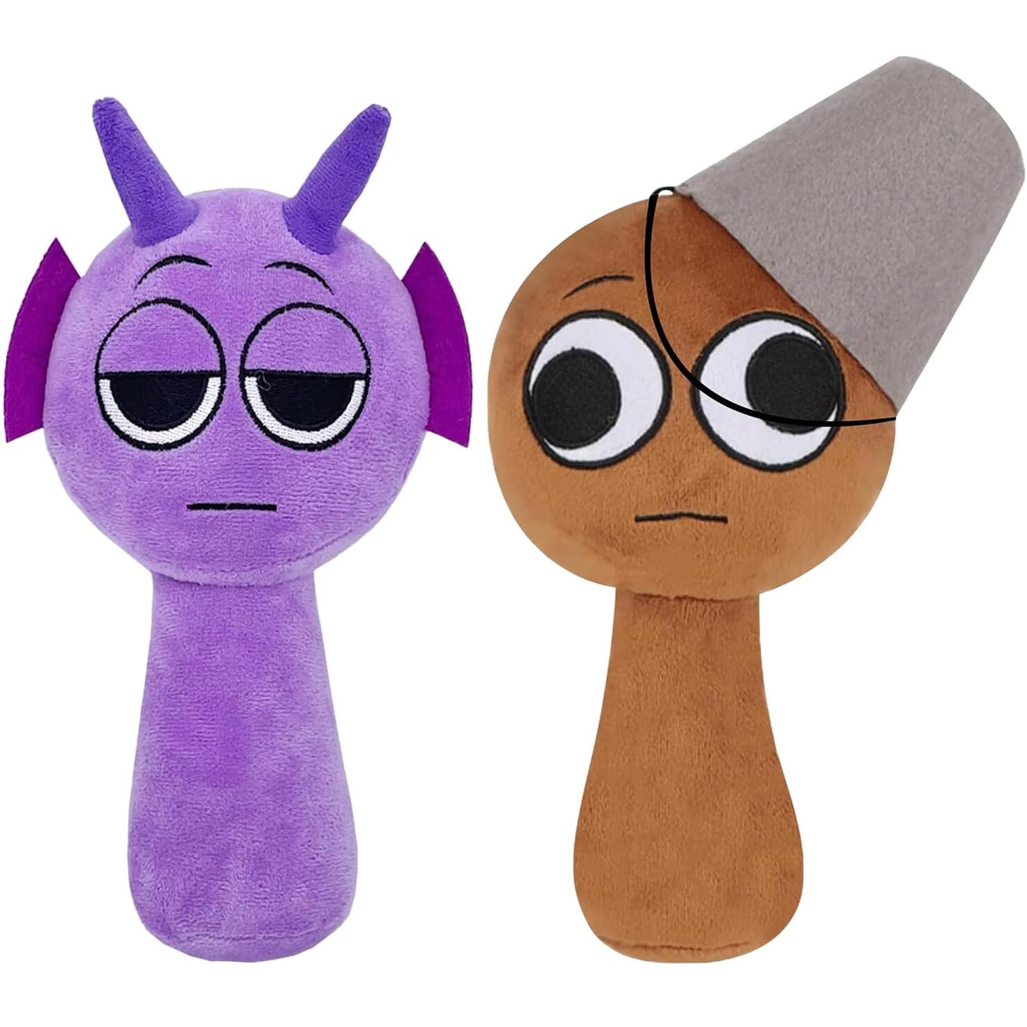 Plush Toys, Horror Games Plushies Toy For Fans, Soft Stuffed Animal Pillow Figure Doll Christmas Birthday Gifts For Adult Kids (Purple+Brown)