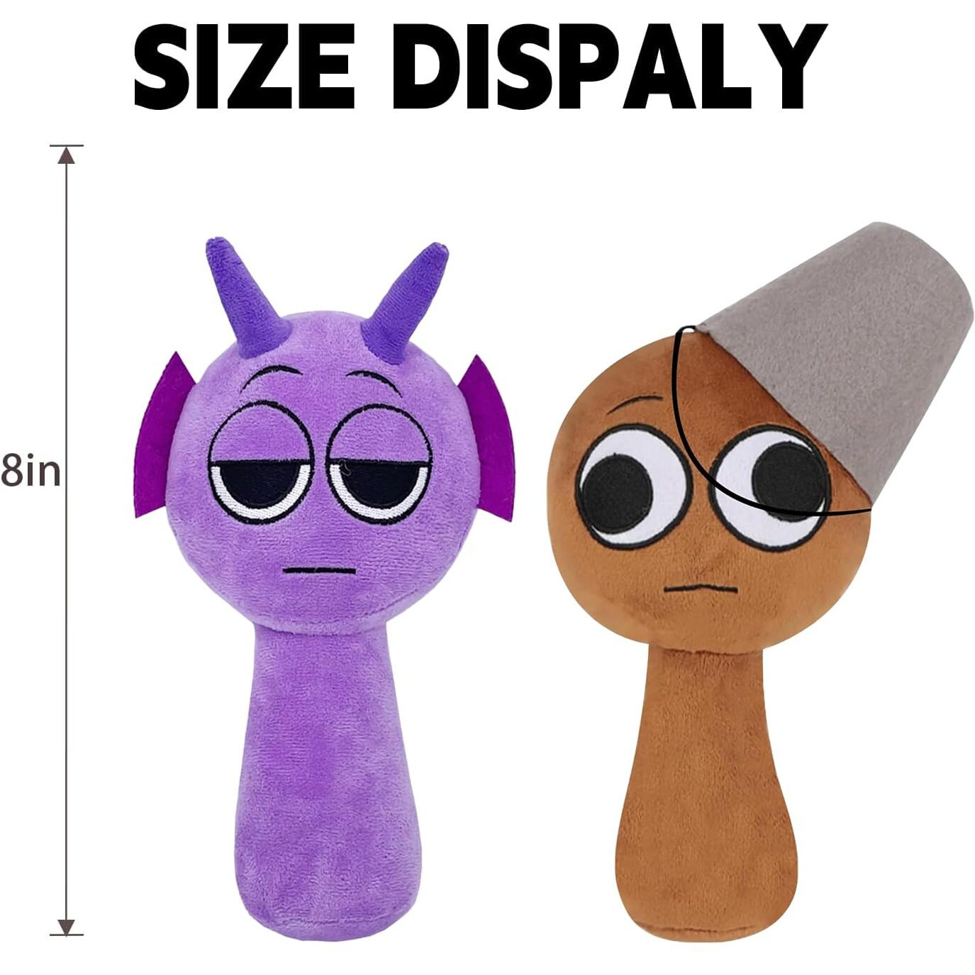 Plush Toys, Horror Games Plushies Toy For Fans, Soft Stuffed Animal Pillow Figure Doll Christmas Birthday Gifts For Adult Kids (Purple+Brown)
