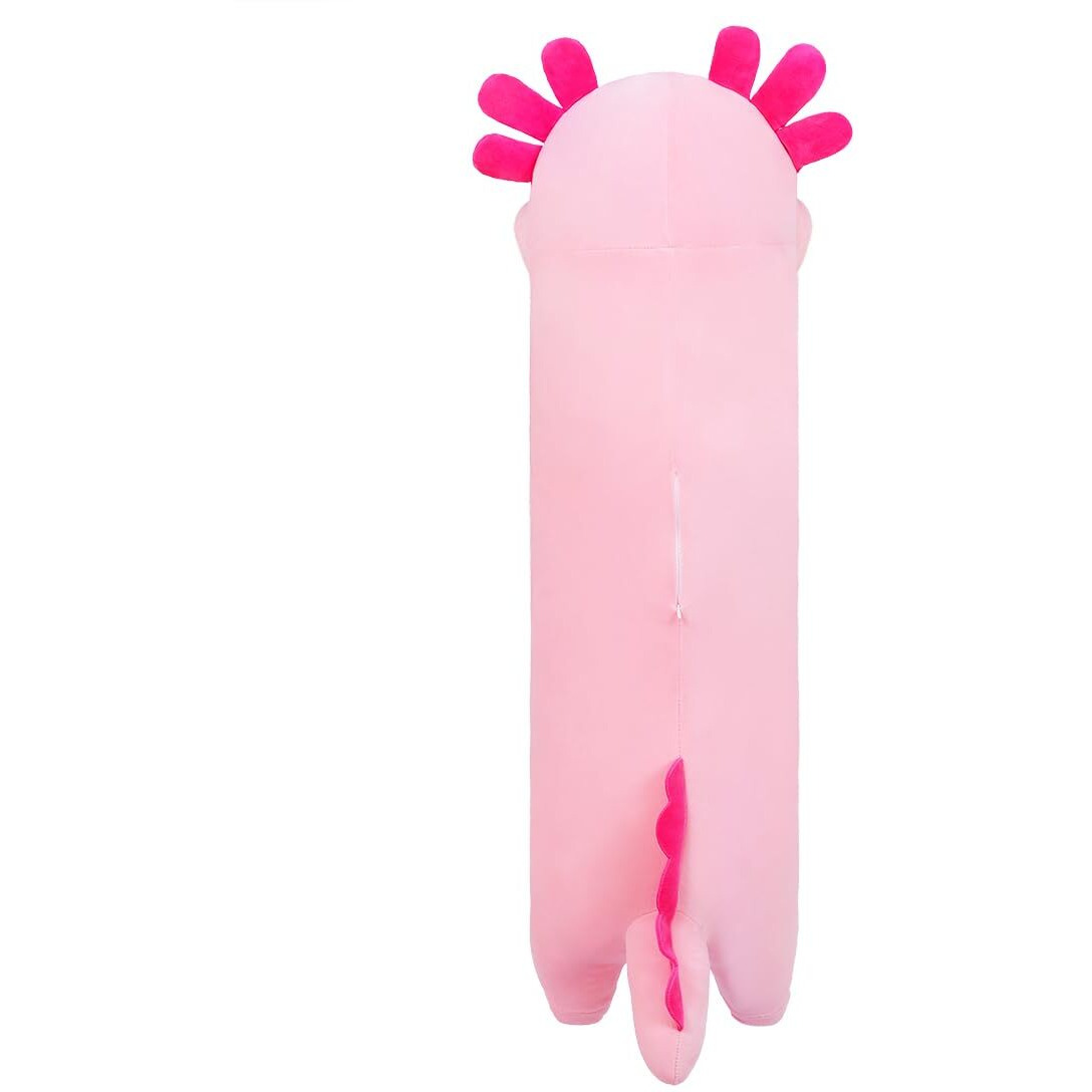 Sausudols 19.6    Long Axolotl Plush Body Pillow - Cute Stuffed Animal, Soft Cuddly Plush Toy, Ideal Gift For Family, Friends & Kids Pink
