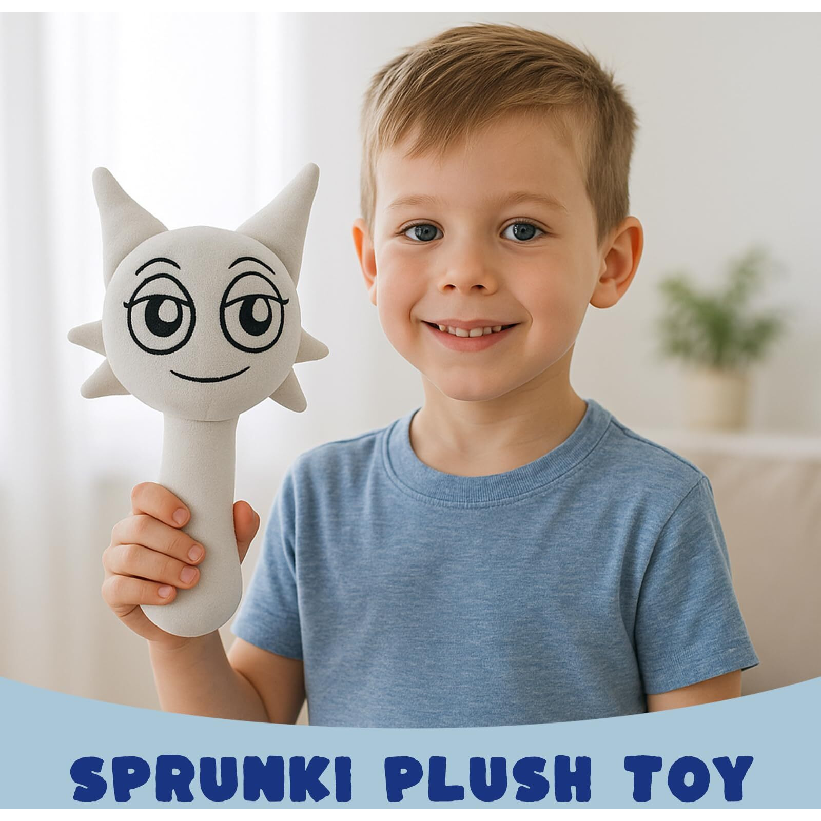 Partyage Sprunki Plush, Gray Wenda Sprunki Plushies Cute Stuffed Animals Pillow Plush Figure Sprunky Toys Doll Fun Gifts For Kids Adult Playtime Christmas Birthday 2 Pcs
