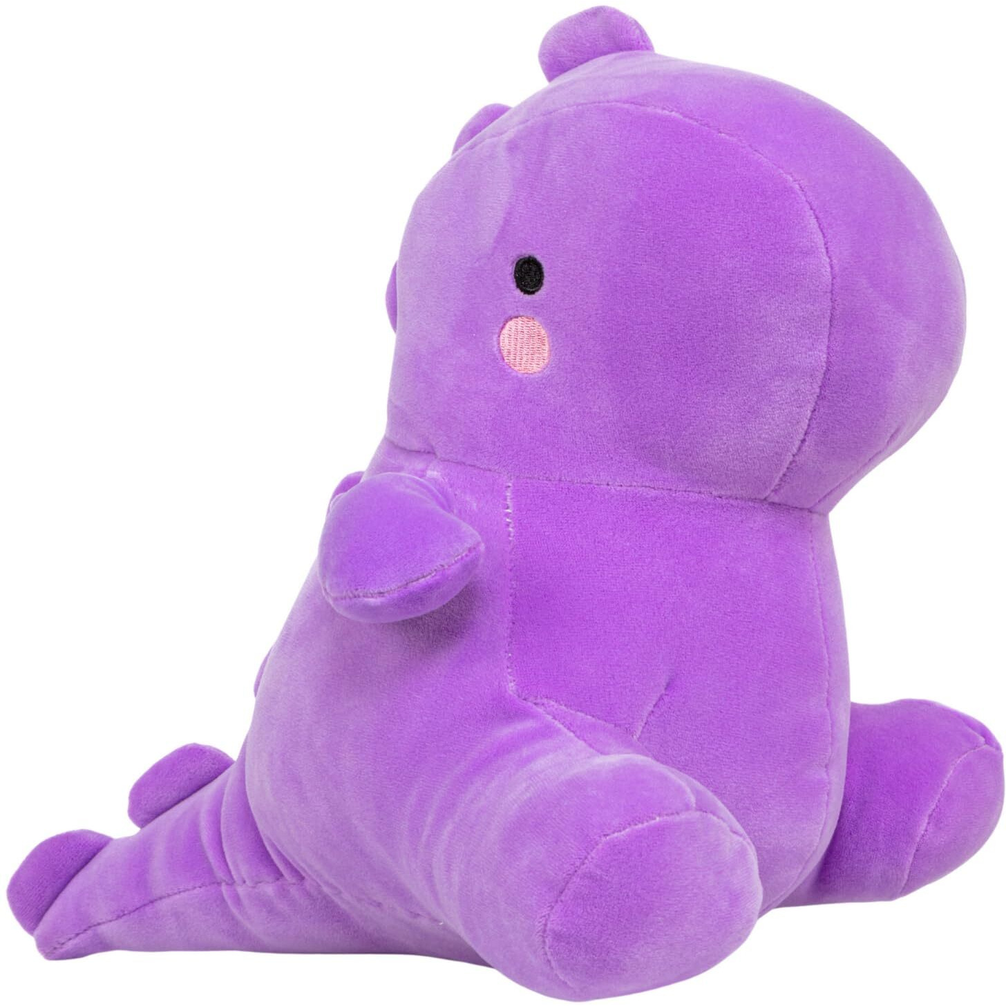 Mottoys Dinosaur Plush Toys - 12"" Stuffed Plushies - Soft Pillow For Home Decorations - Hugging Figures For Boys And Girls - Cute Animal Toys For Fans - Ideal Sleep And Play Companion (Purple)