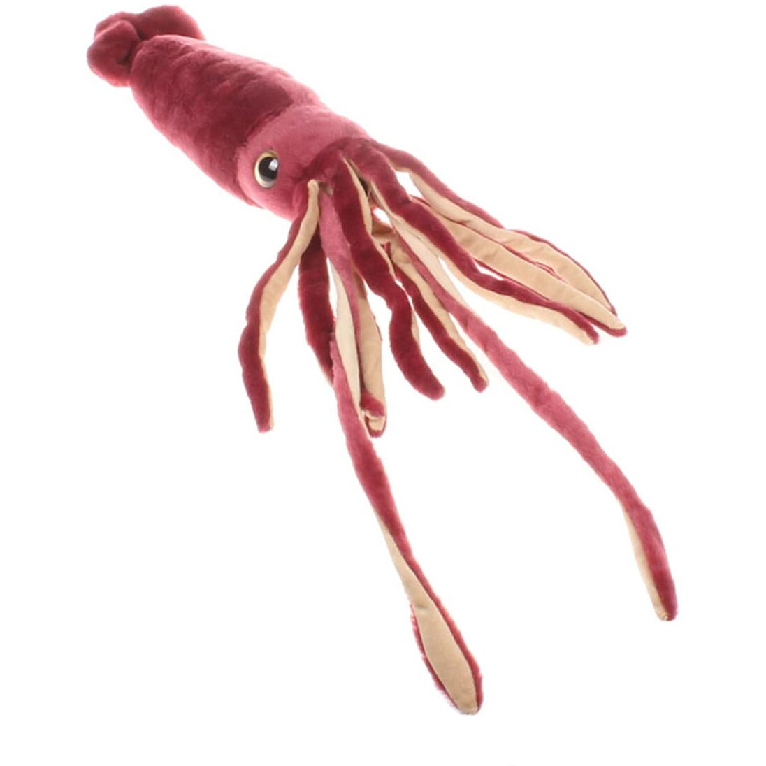 Nohito Large Giant Red Squid Stuffed Animal Plush Pillow Toy Realistic King Colossal Squid Octopus Cuttlefish Plushie Doll (Red, M)