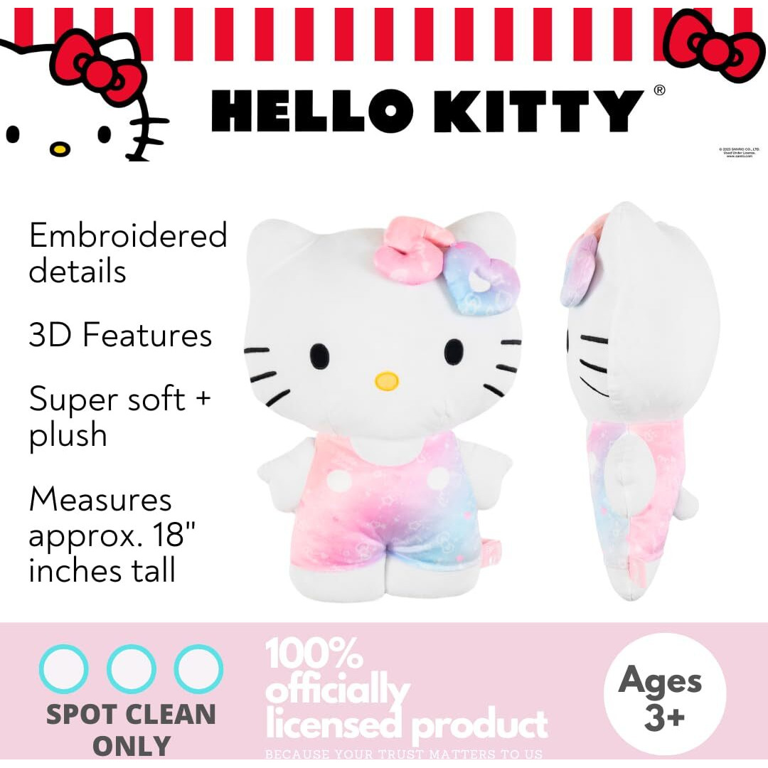 Collectibles Hello Kitty 50Th Bedding Super Soft Cozy Decorative Cuddle Pillow, (Officially Licensed Product) By Franco