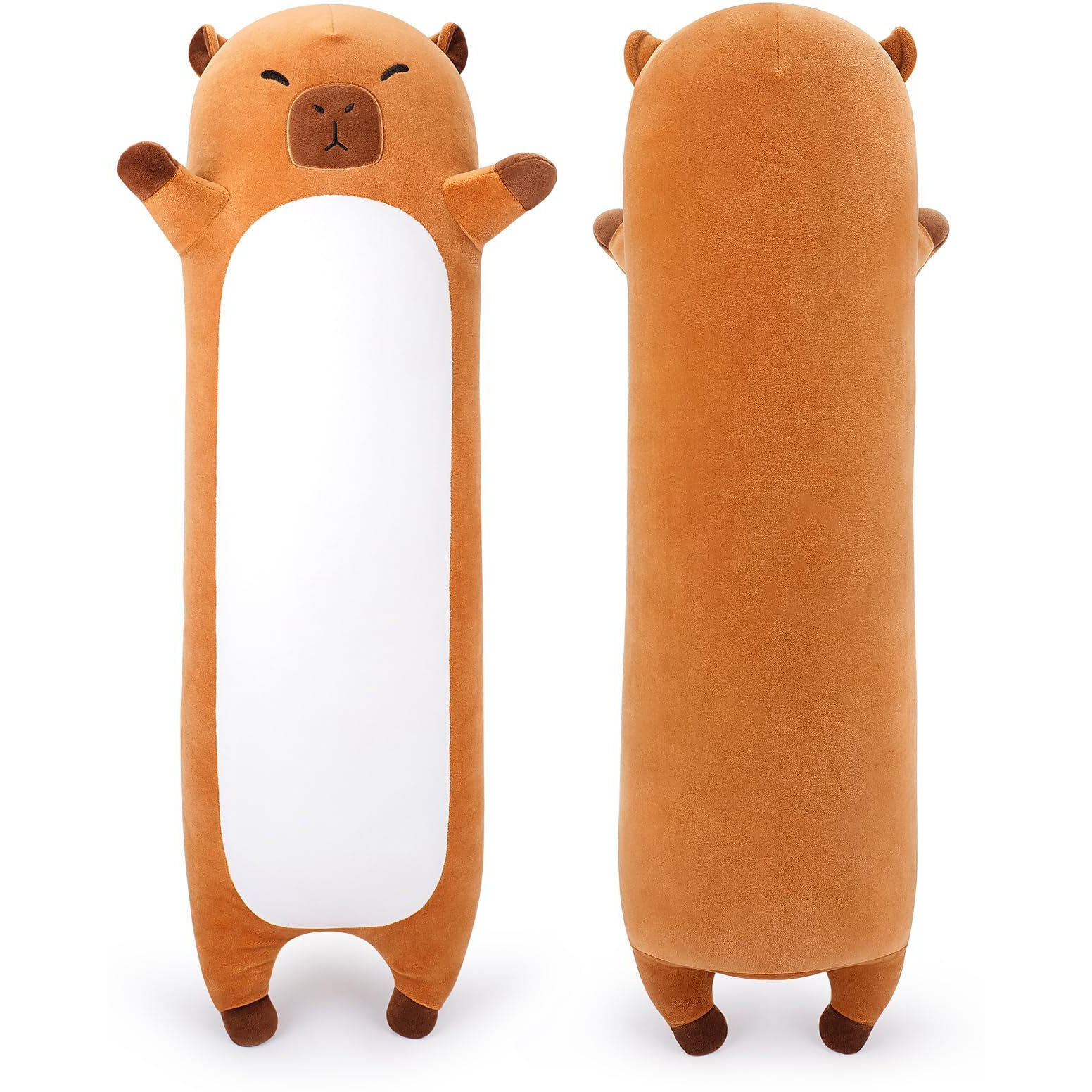 Sprinqdawin Large Capybara Stuffed Animal,33.5    Long Capybara Plush,Cute Plushies Animal Body Pillow,Kawaii Big Plush Toy Animals Gifts,Animals Sleeping Hugging Pillow Cushion For Kids Adults Birthday