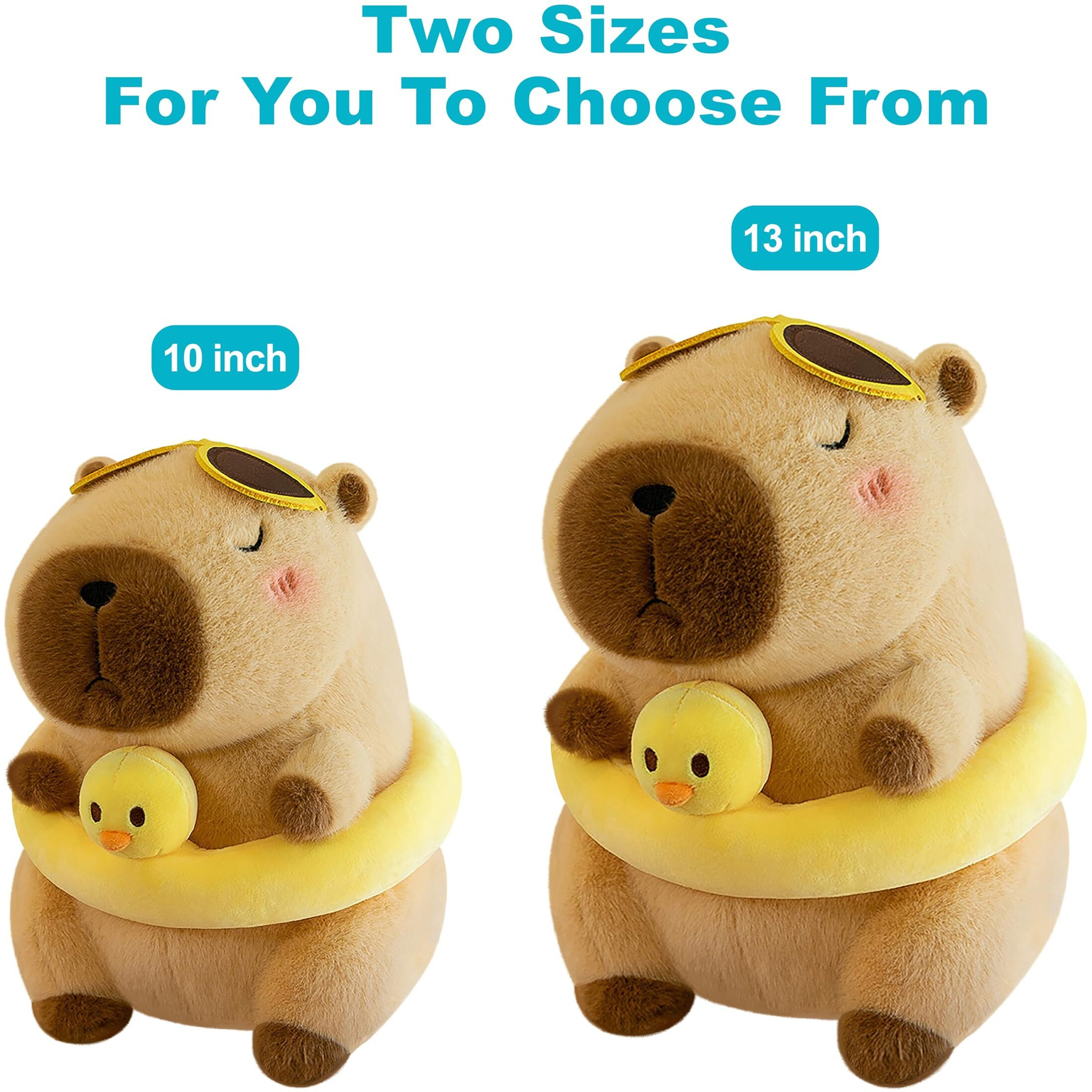 Wufuvap Cute Capybara Plush Adorable Capybara Stuffed Animal Soft Stuffed Capibara Toys Plushies Pillow Gifts For Kids (10 Inches)