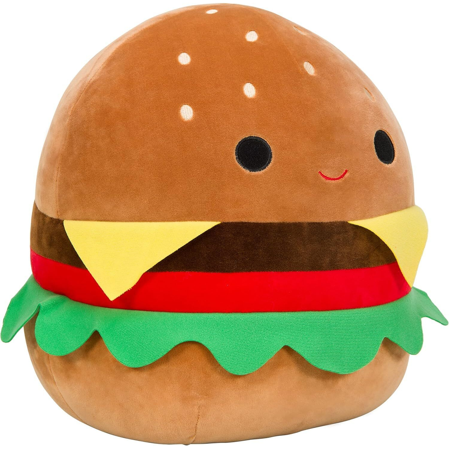Squishmallows Original 16-Inch Large Carl The Cheeseburger - Official Jazwares Big Pillow Plush - Collectible Soft & Squishy Cheeseburger Stuffed Animal Toy - Gift For Kids, Girls & Boys