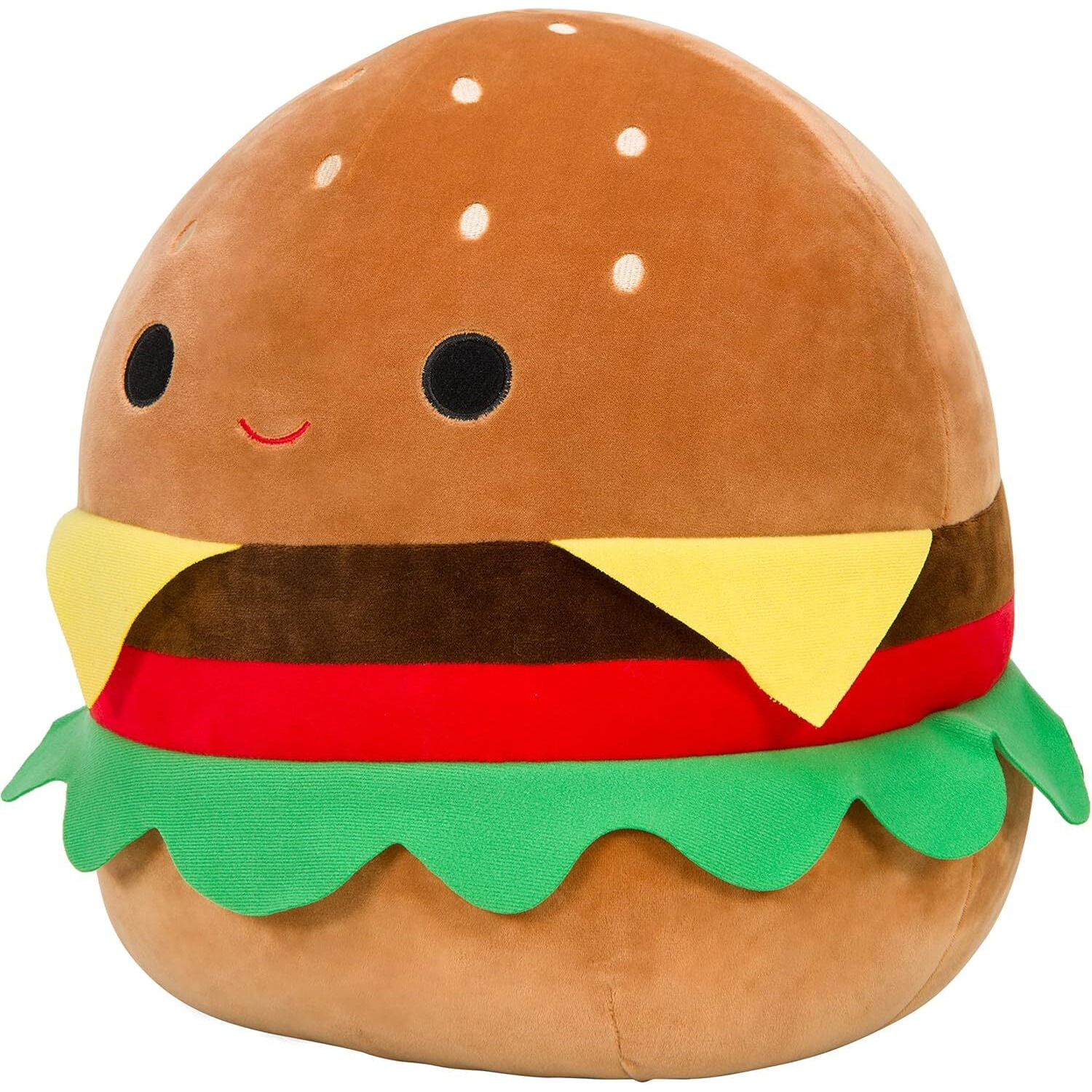 Squishmallows Original 16-Inch Large Carl The Cheeseburger - Official Jazwares Big Pillow Plush - Collectible Soft & Squishy Cheeseburger Stuffed Animal Toy - Gift For Kids, Girls & Boys