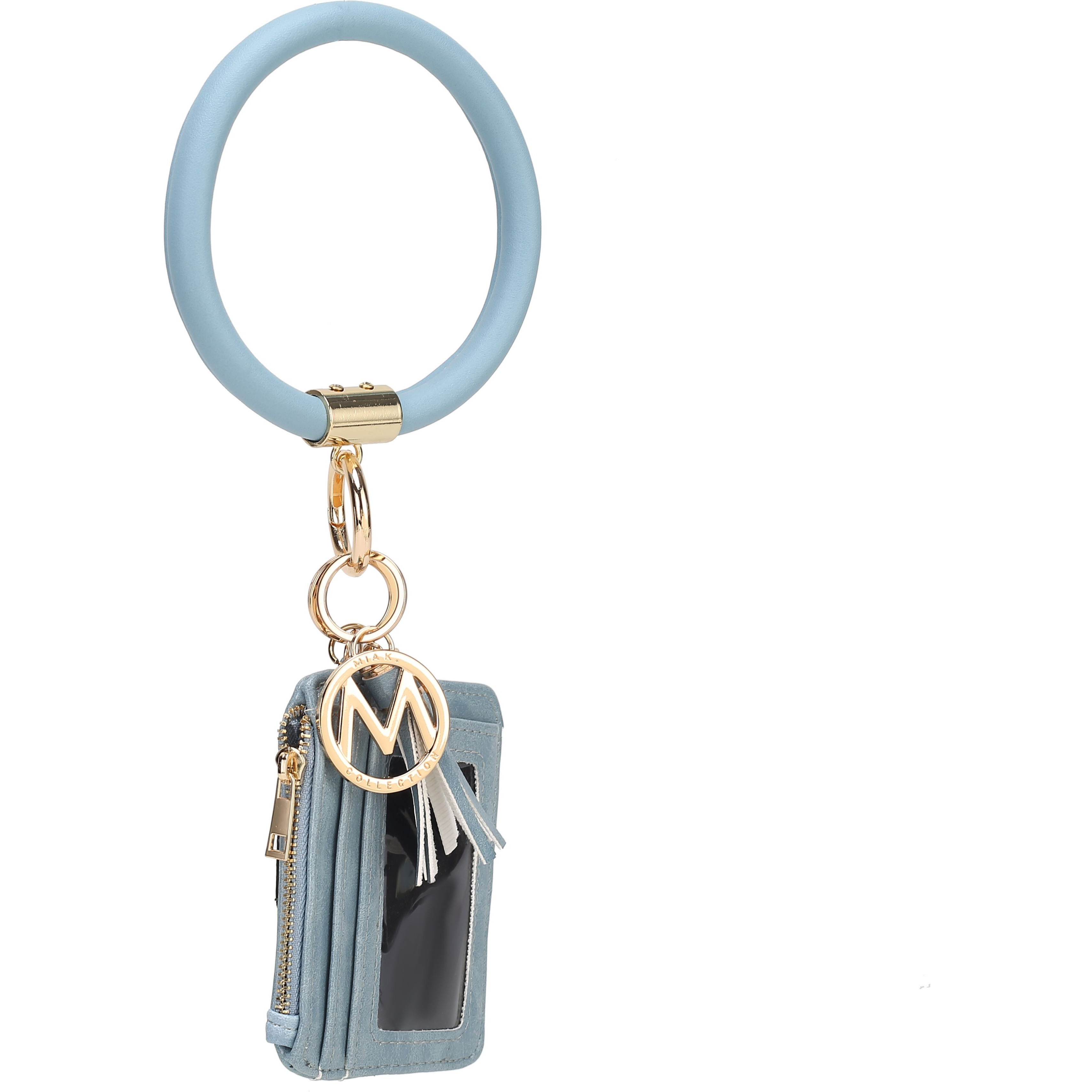 MKF collection Jordyn Vegan Leather Bracelet Keychain with a credit card Holder by Mia k(D0102HI14TV)