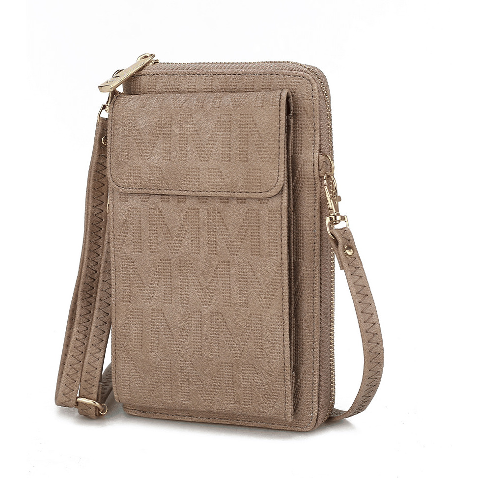 caddy Vegan Leather Women Phone Wallet crossbody(D0102H2NVBU)