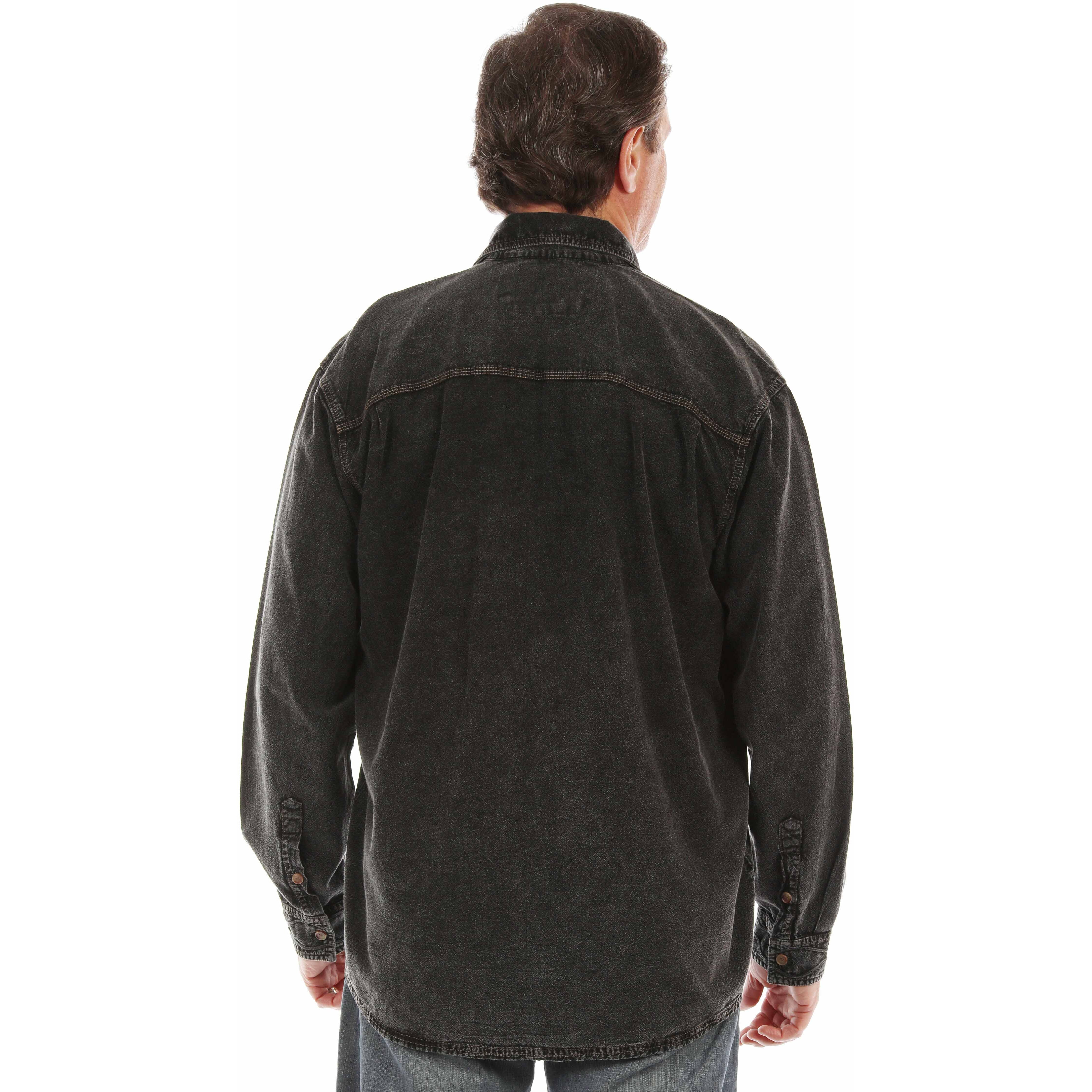 LONG SLEEVE DISTRESSED BUTTON UP