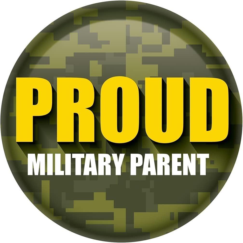 Proud Military Parent Button