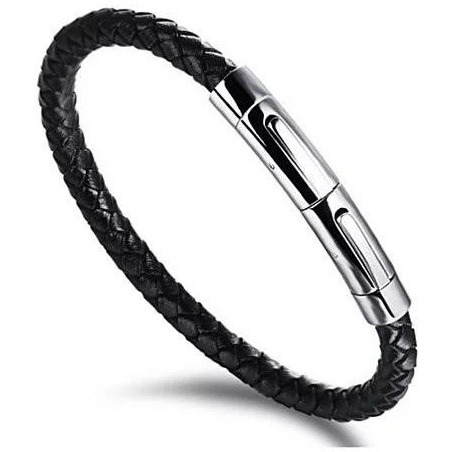 VERGO Versatile Genuine Leather Bracelet With Magnetic Closure For Men And Women