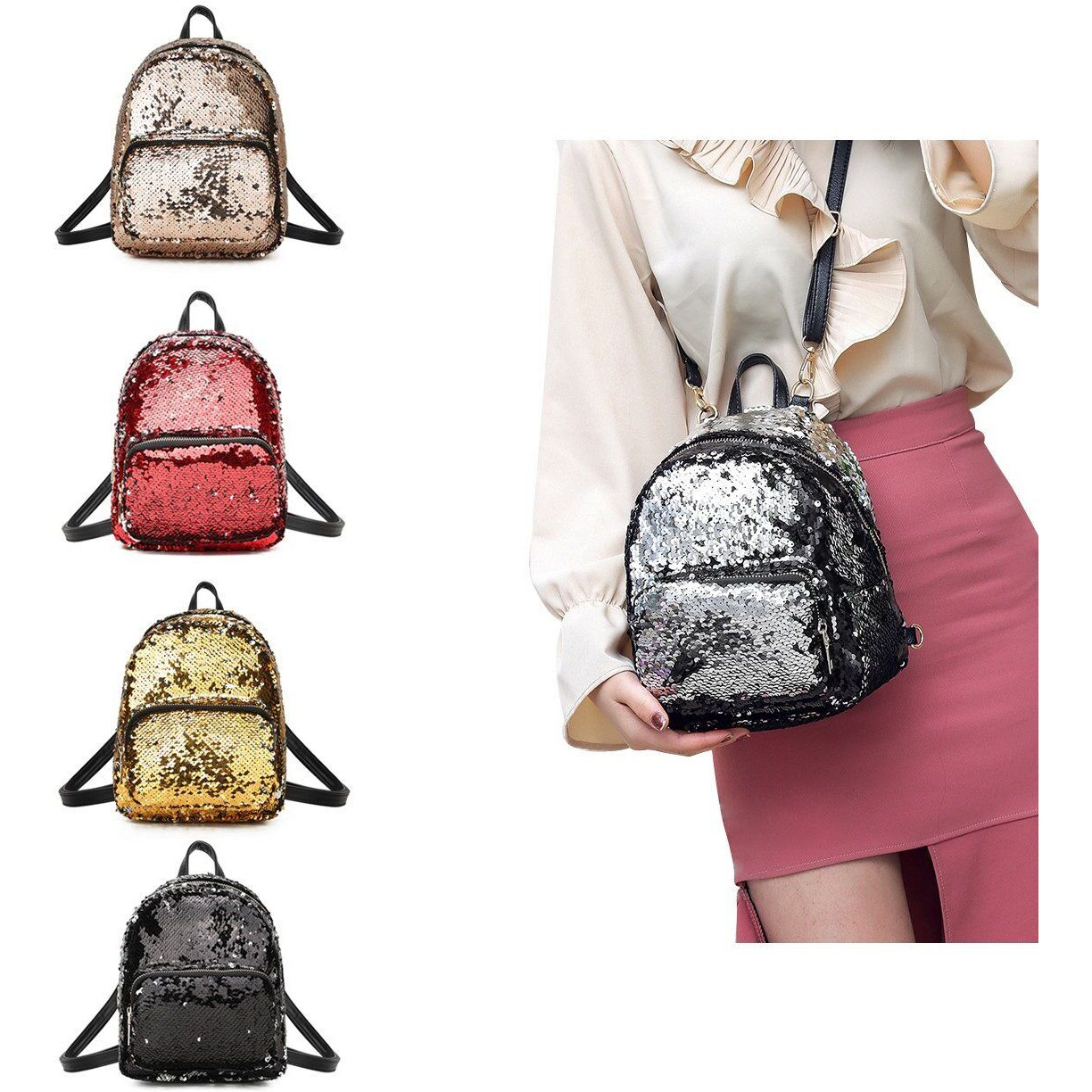 Let it Twinkle Sequin Backpack Pretty and Practical