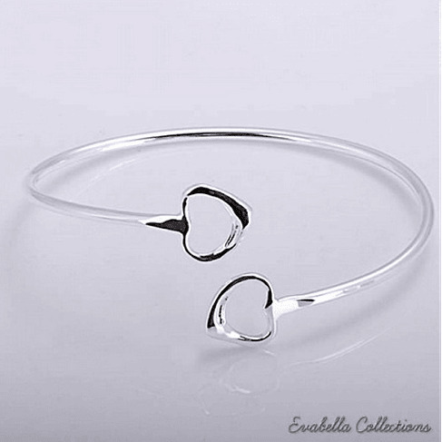 Sweet Destiny Silver Cuff Bracelet