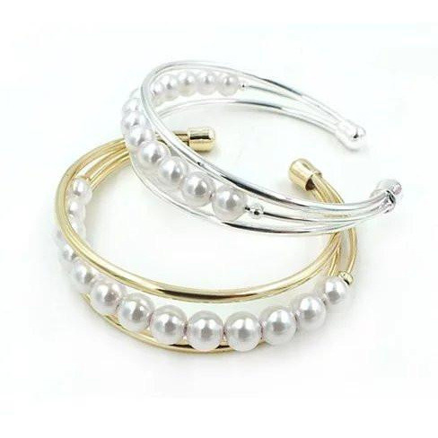 Palace Pearls Cuff Style Pearl Bracelet