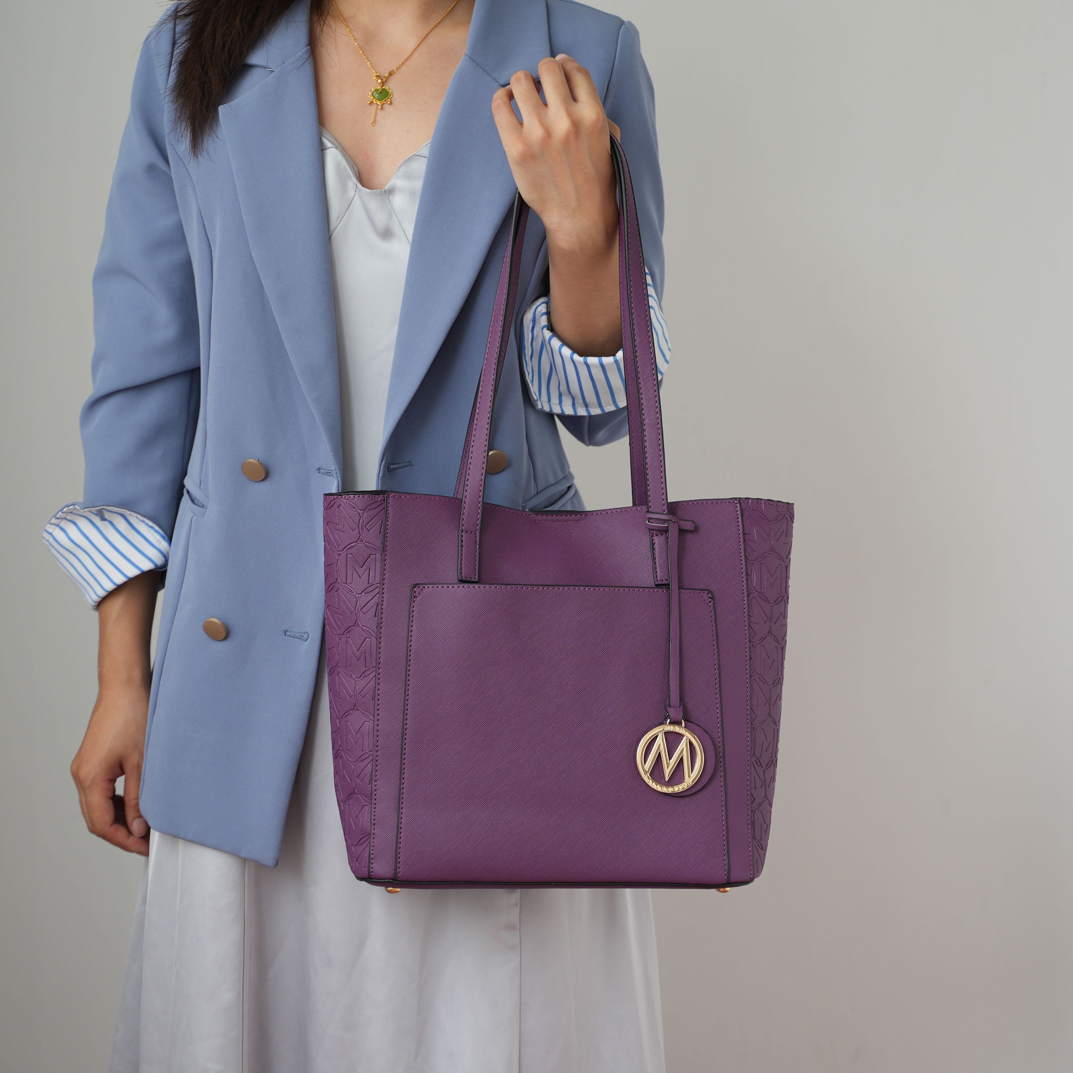 MKF Collection Lea Tote Handbag Vegan Leather Women by Mia k