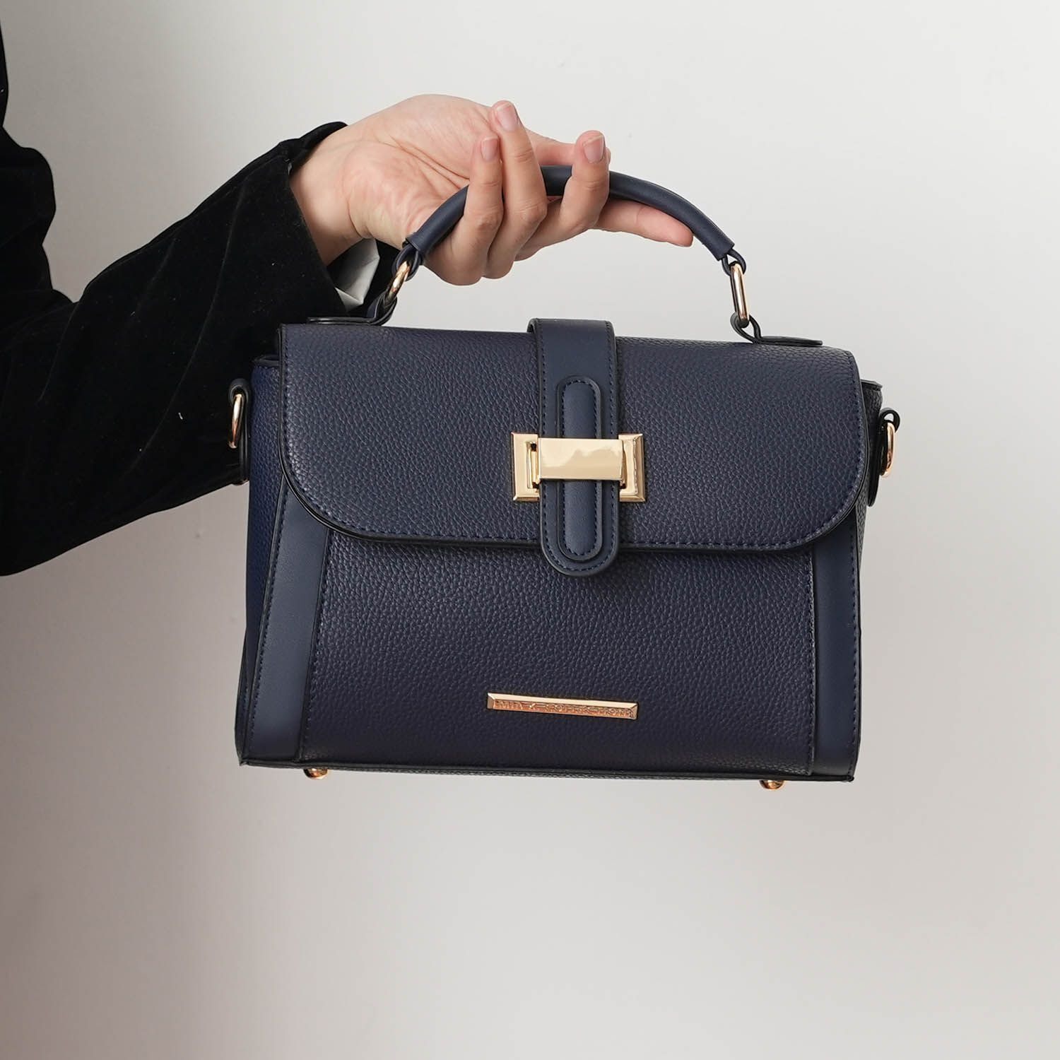 MKF Collection Willa Color Block Vegan Leather Women Shoulder Bag by Mia k