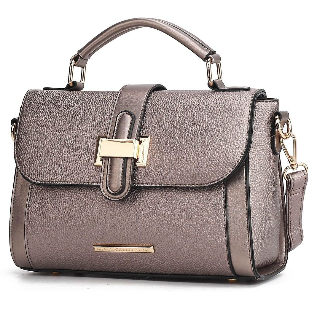 MKF Collection Willa Color Block Vegan Leather Women Shoulder Bag by Mia k