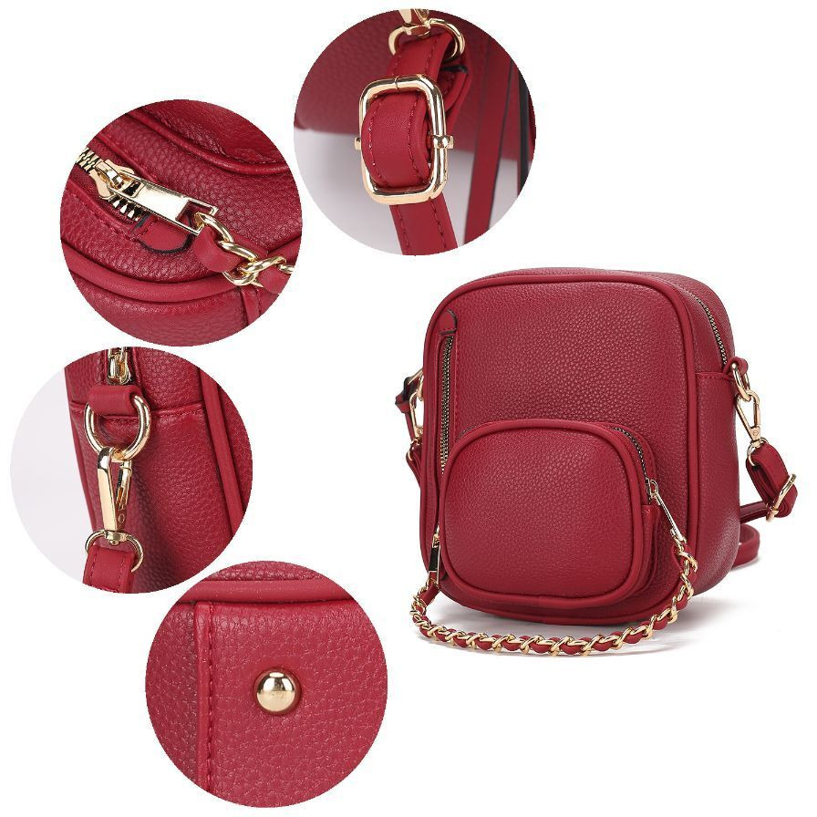 MKF Collection Winona Vegan Leather Women Crossbody bag by Mia k