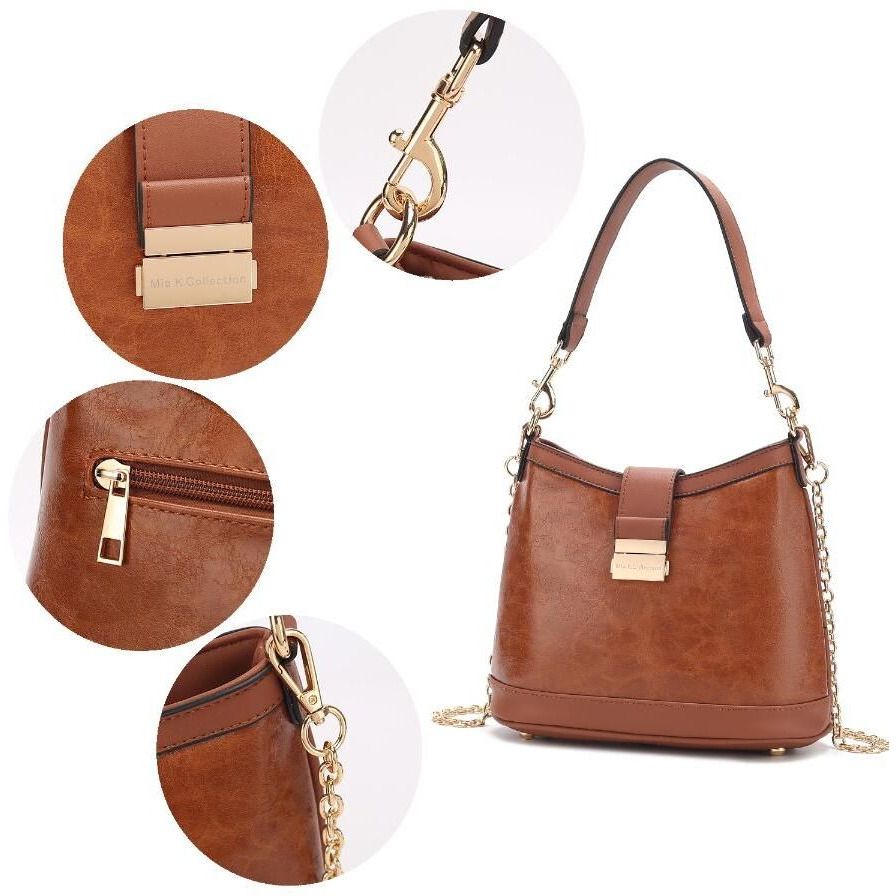 MKF Collection Pilar Vegan Leather Women Shoulder Bag by Mia k