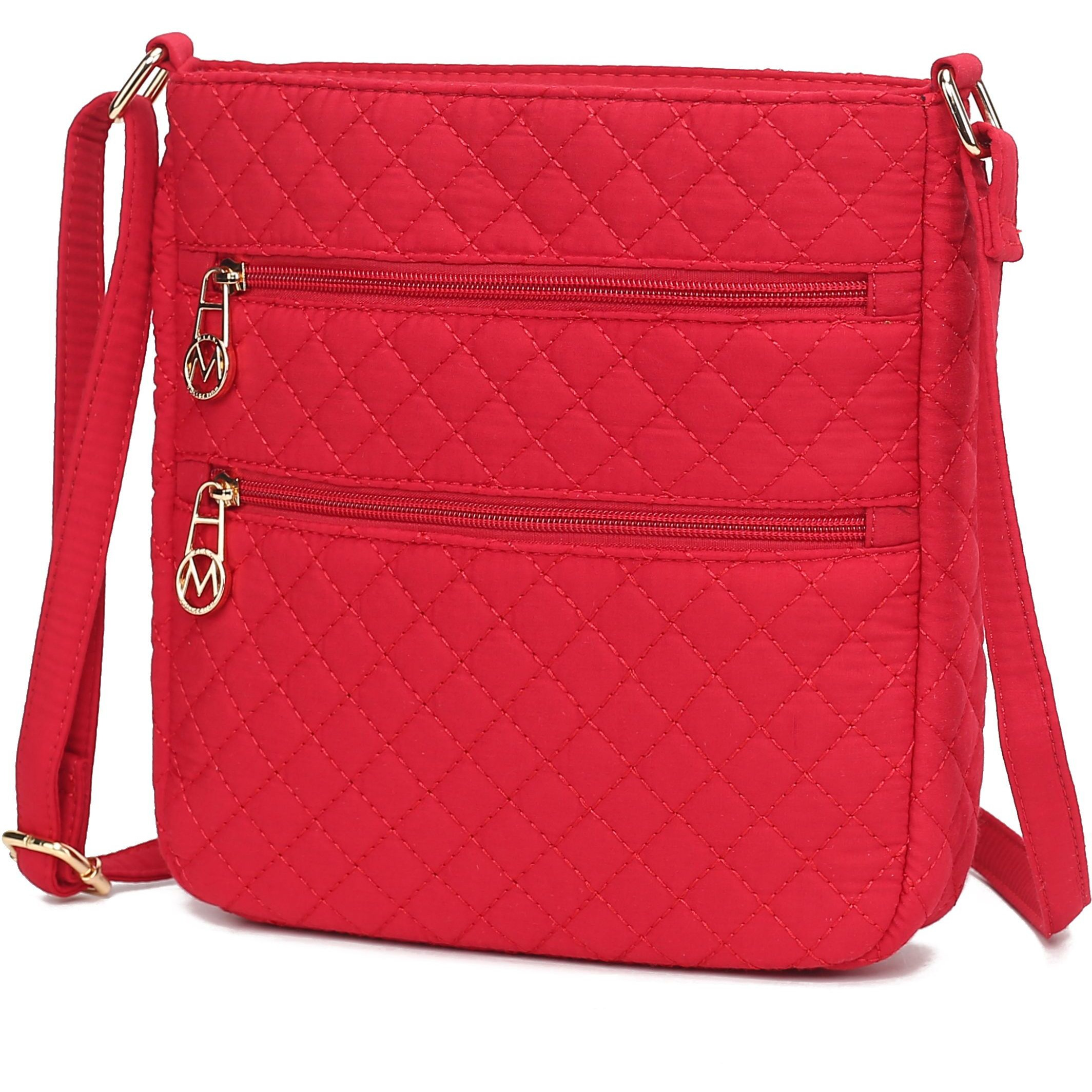 MKF Collection Lainey Solid Quilted Cotton Women's Crossbody Bag by Mia K