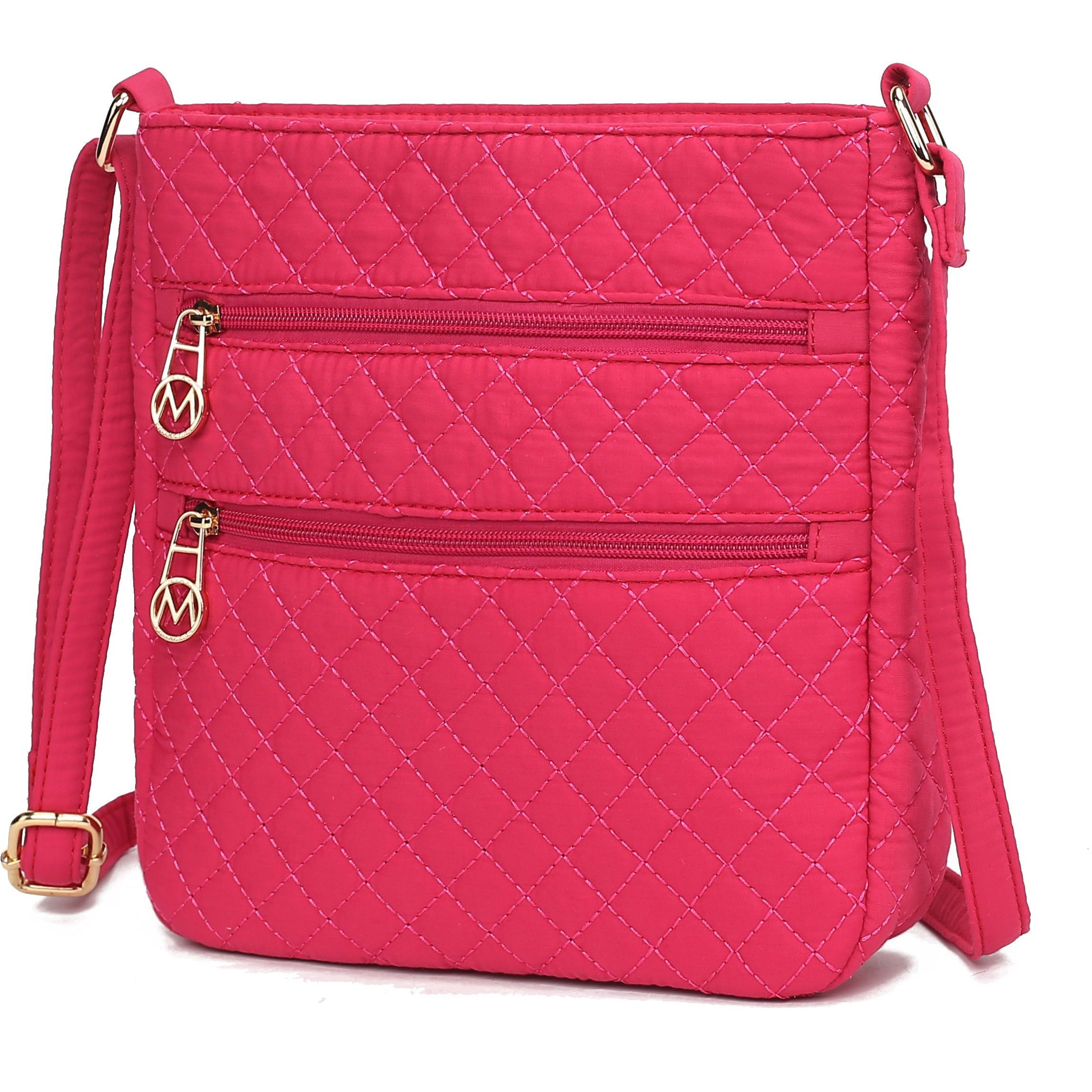 MKF Collection Lainey Solid Quilted Cotton Women's Crossbody Bag by Mia K