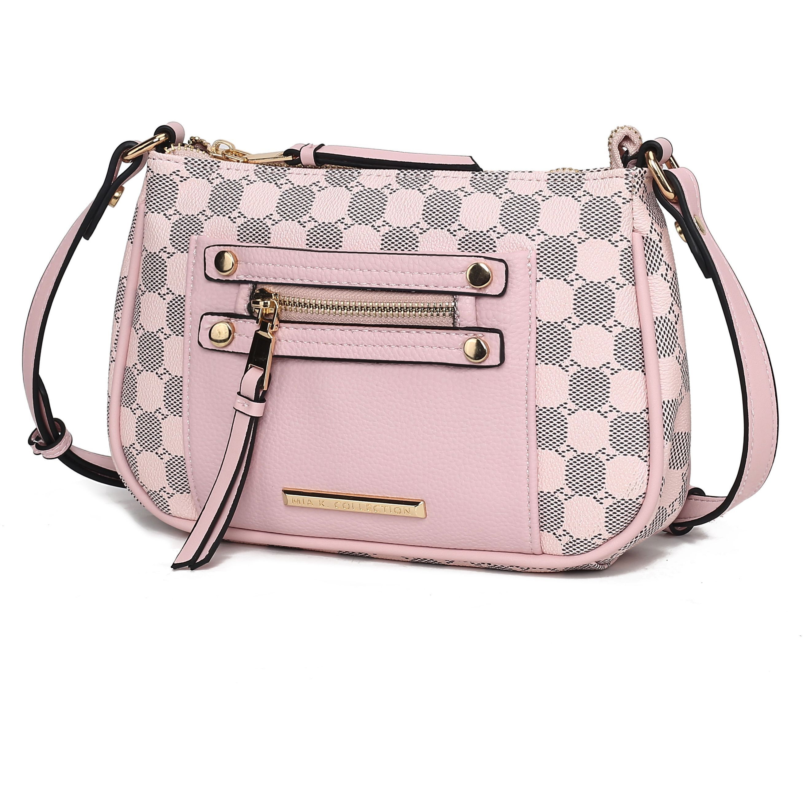 MKF Collection Essie Circular Print Vegan Leather Women's Crossbody Bag by Mia K