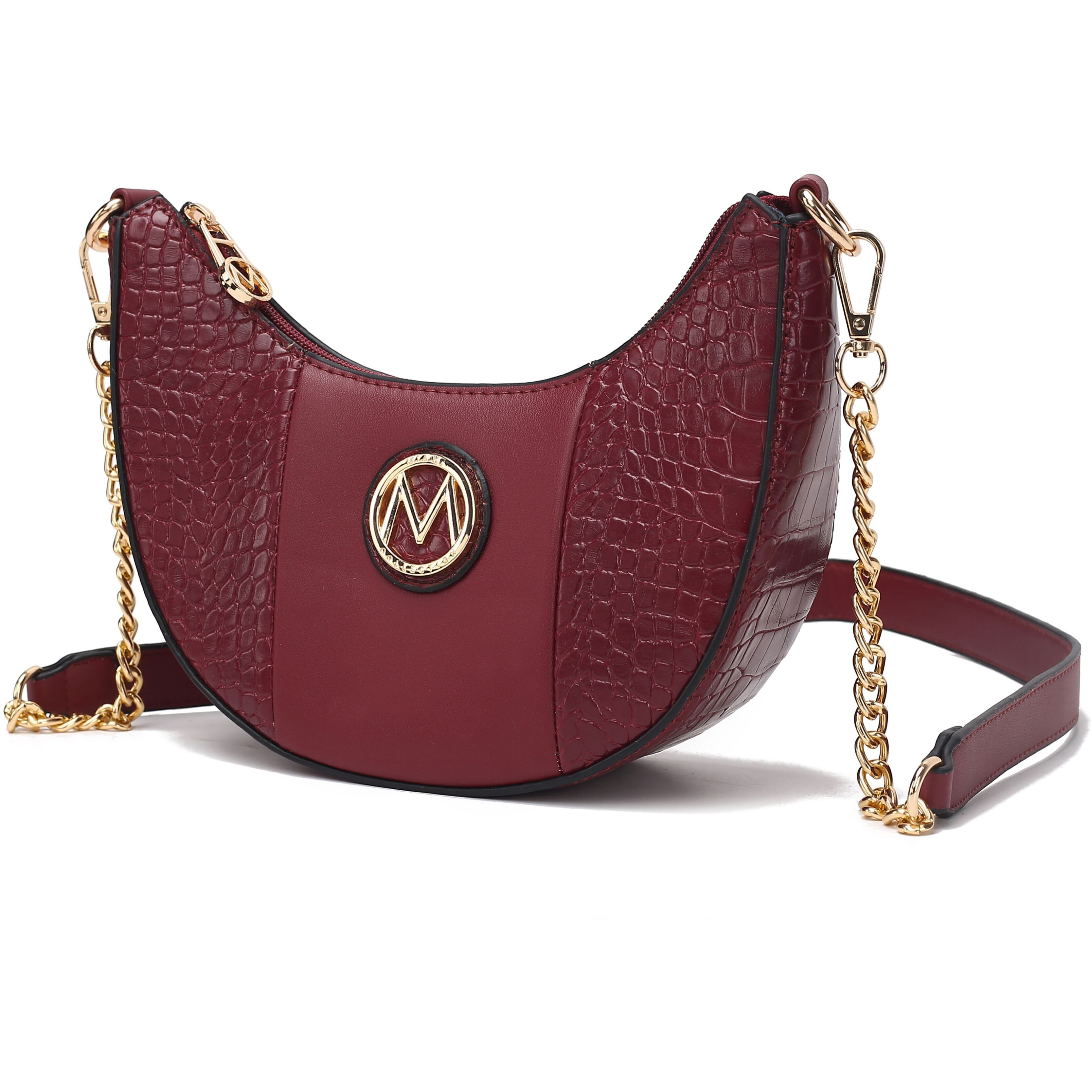 MKF Collection Amira Crocodile Embossed Vegan Leather Women Shoulder Bag by Mia K